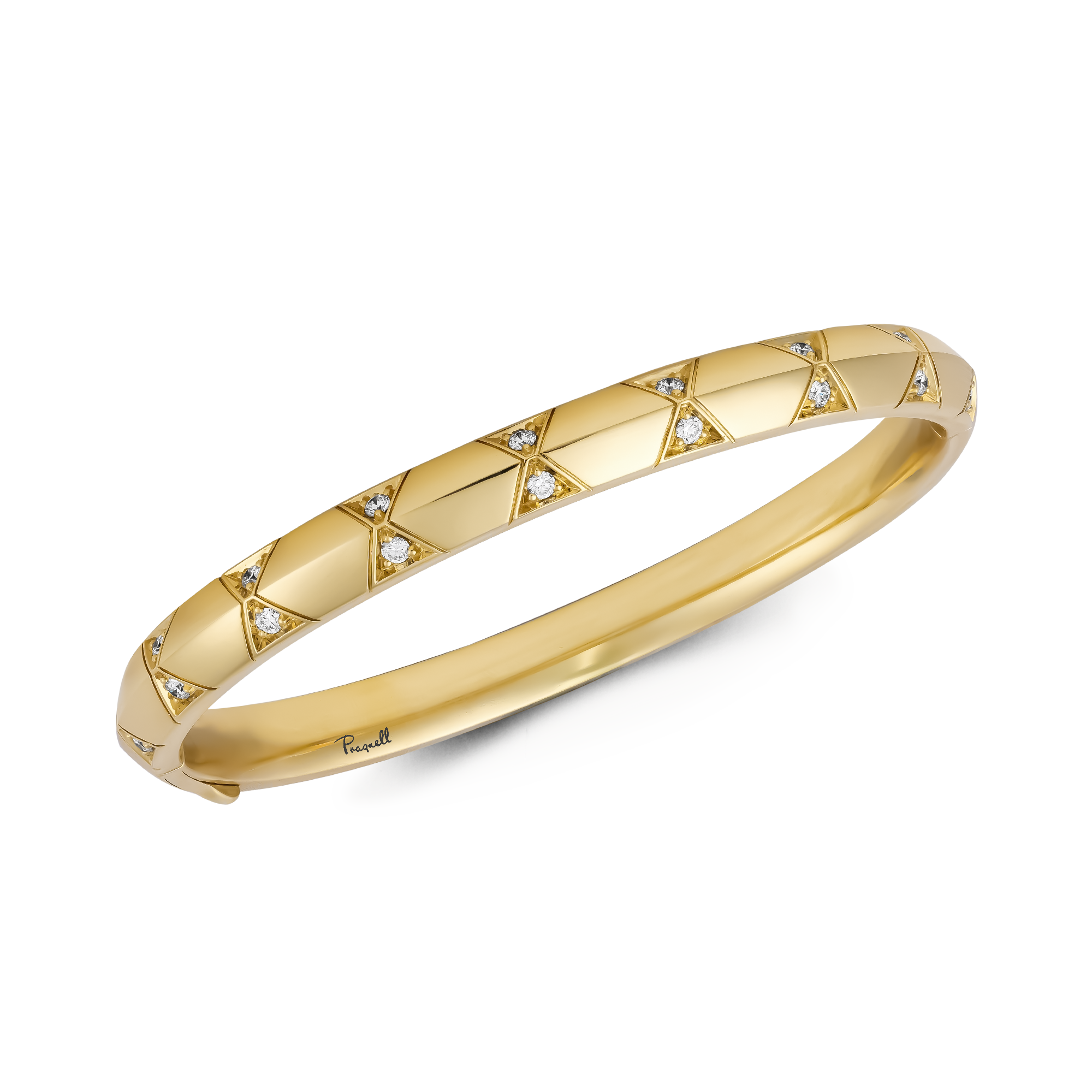 Origins Medium Diamond Set Bangle Brilliant cut, Claw set_2