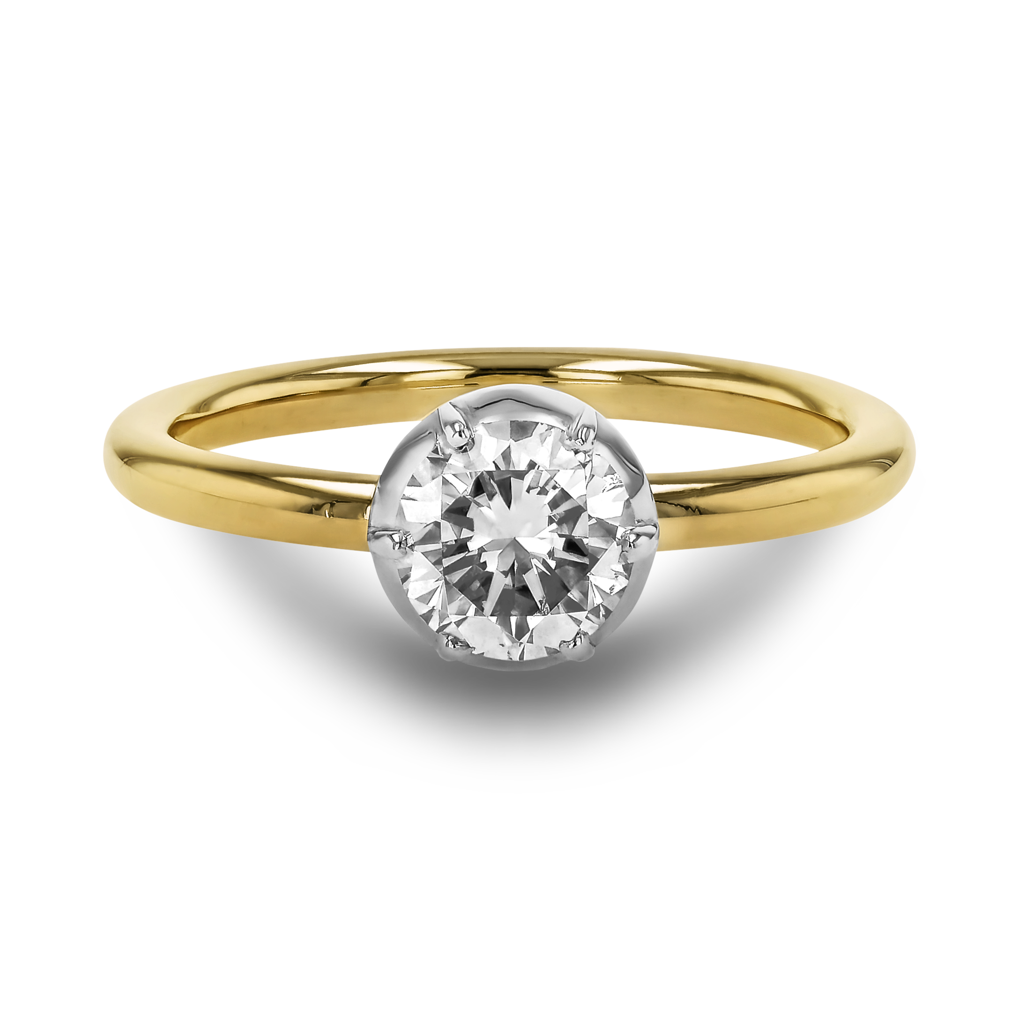 Georgian Setting Diamond Solitaire Ring Brilliant cut, Claw set_2