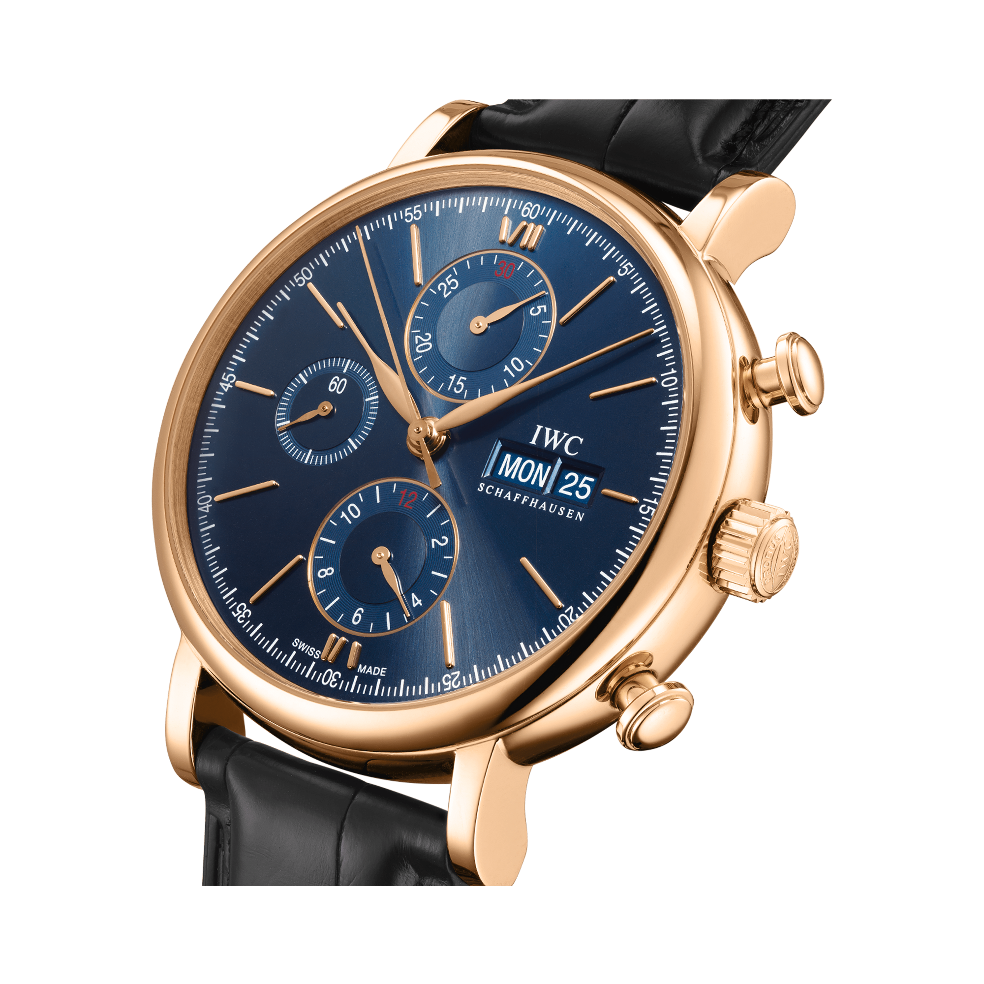 IWC Portofino Chronograph 42mm, Blue Dial, Baton Numerals_3