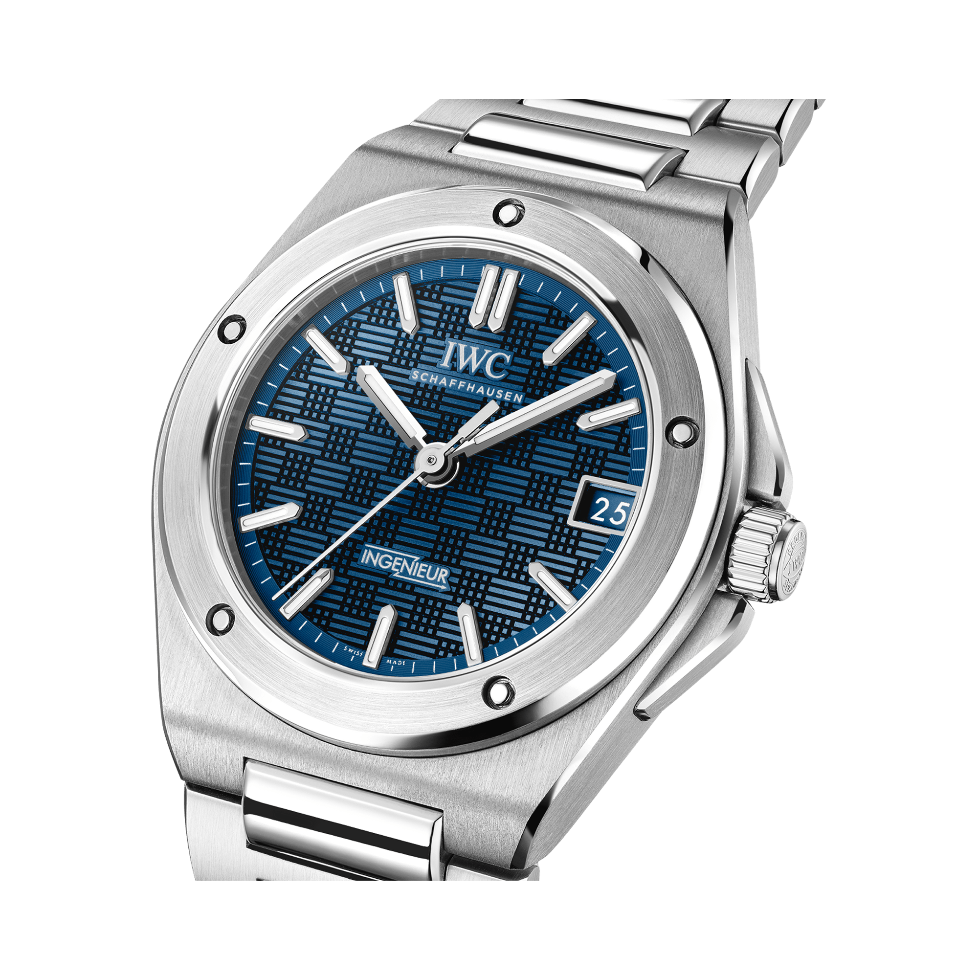 IWC Ingenieur 35mm, Blue Dial, Arabic/Baton Numerals_3