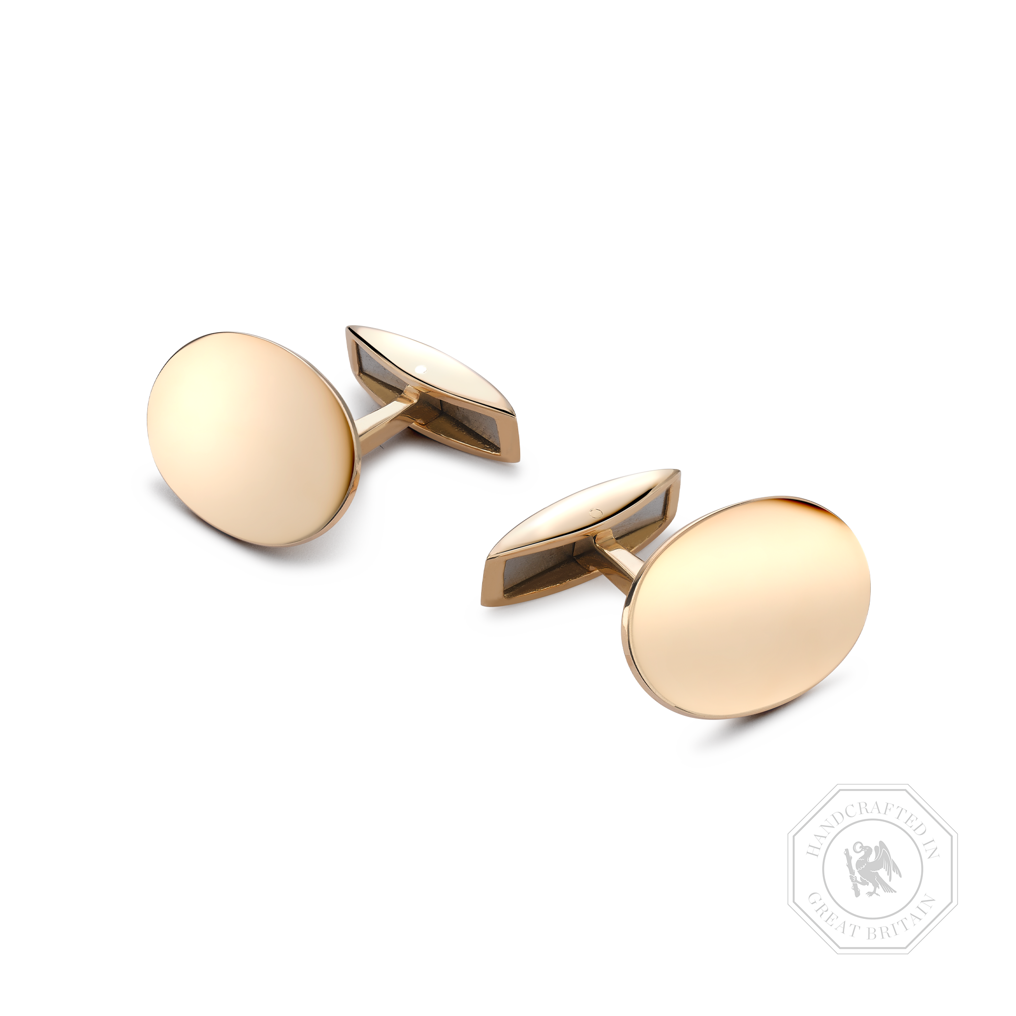 Oval Spring Bar Cufflinks _1
