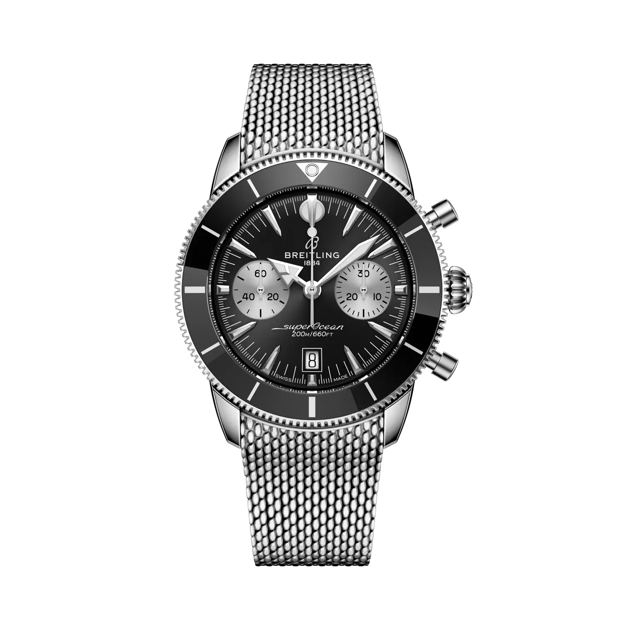 Breitling Superocean Heritage Chronograph 42 44mm, Black Dial, Baton Numeral_1