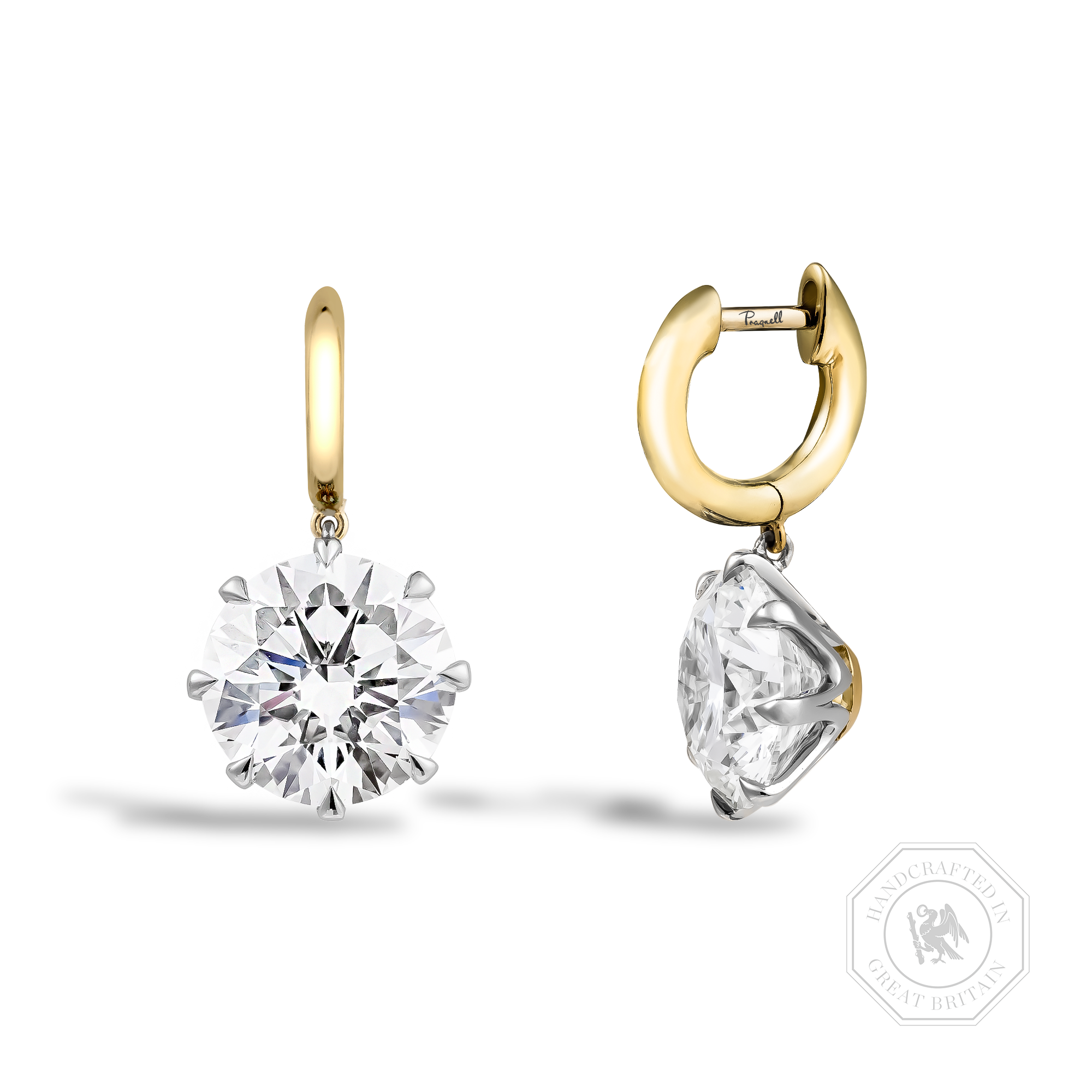Masterpiece Legacy Brilliant Cut 8.35ct Diamond Earrings Brilliant cut, Claw set_1