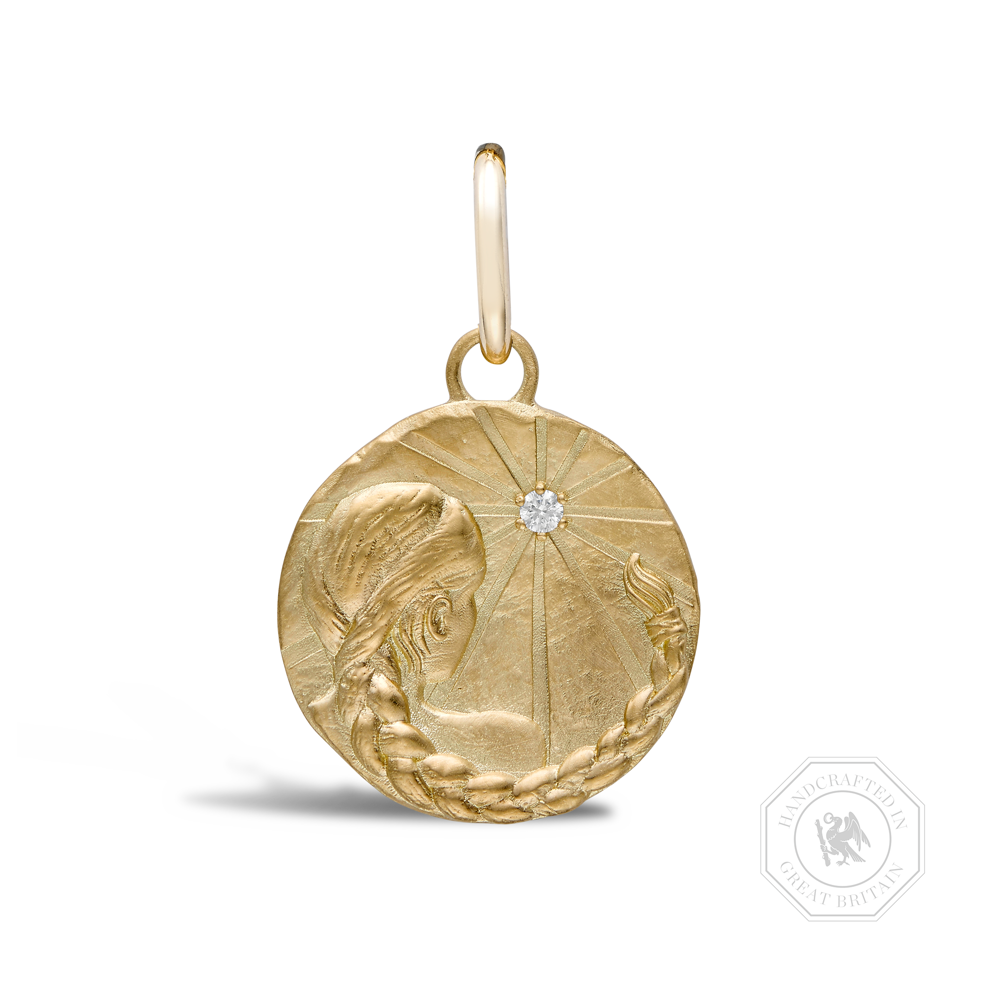 Virgo Pendant Charm Brilliant cut, Claw set_1