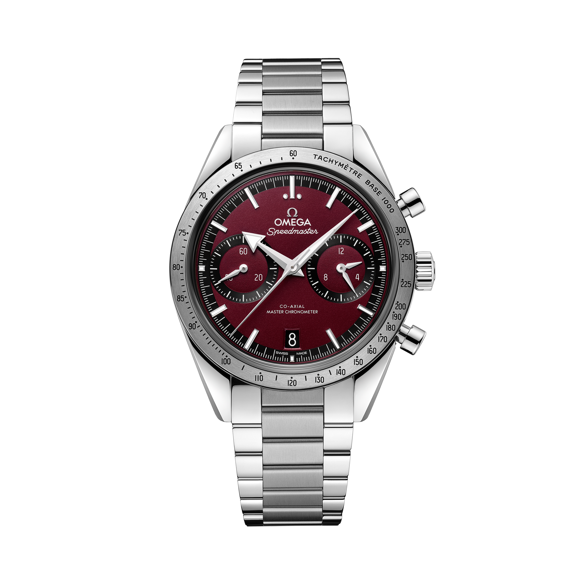 OMEGA Speedmaster 40.5mm, Red Dial, Baton Numerals_1