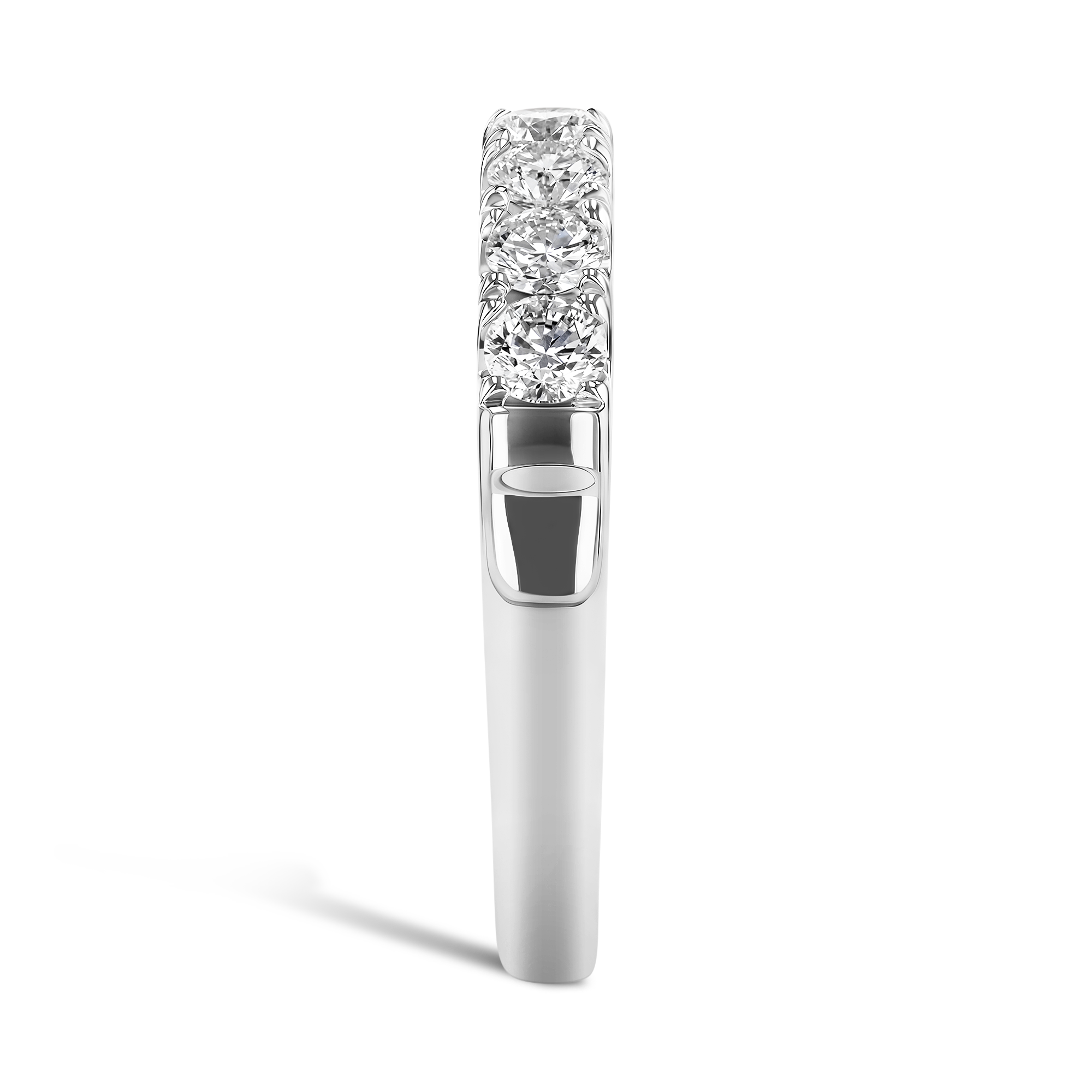 Celestial 0.74ct Diamond Half Eternity Ring Brilliant Cut, Micro Pavé Set_4