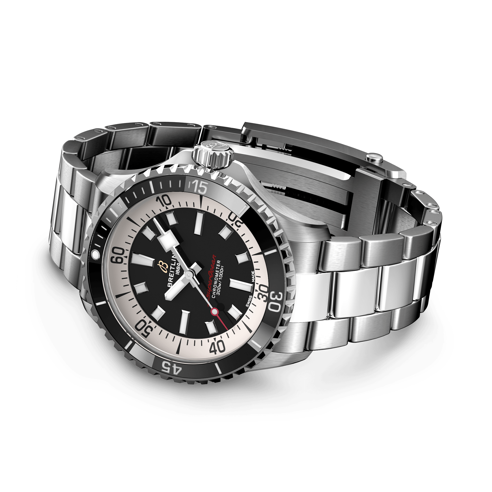 Breitling Superocean Automatic 42 42mm, Black Dial, Arabic & Baton Numerals_4