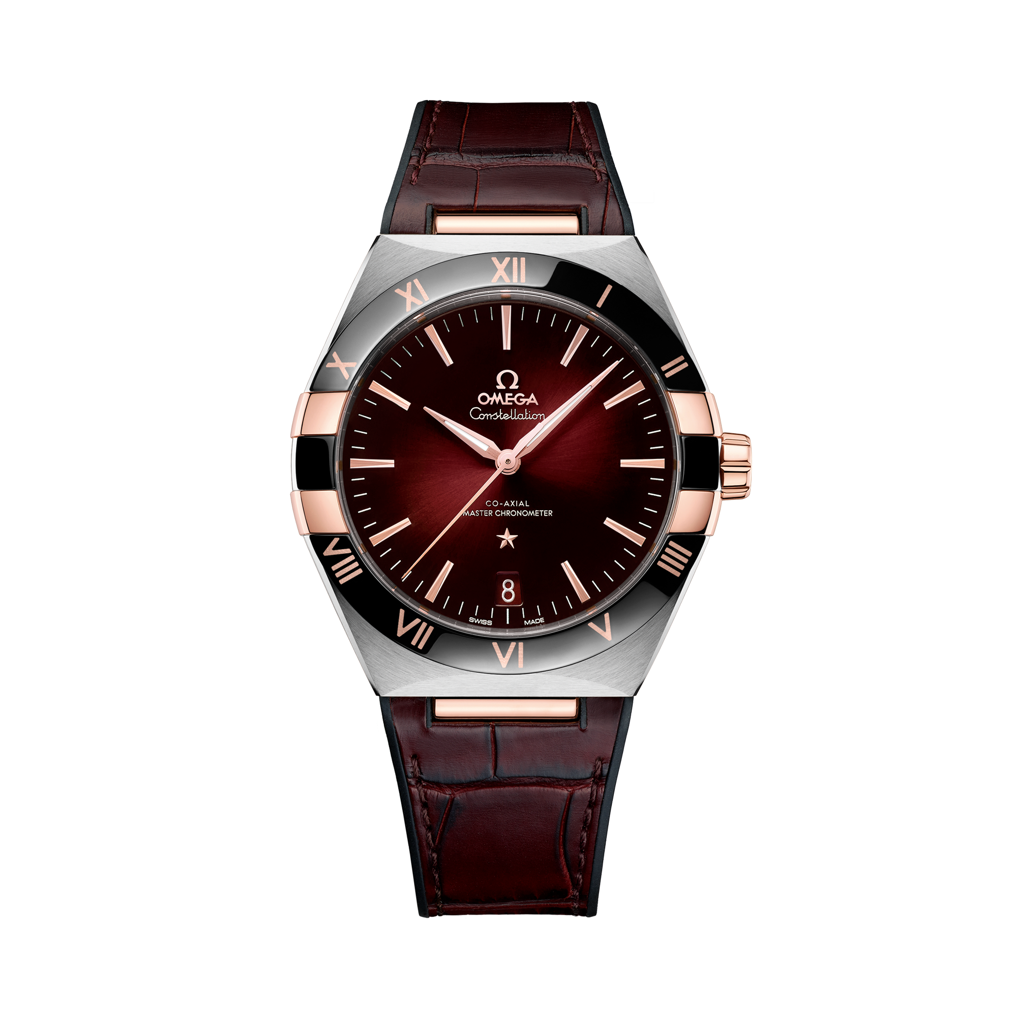 OMEGA Constellation 41mm, Red Dial, Baton Numerals_1