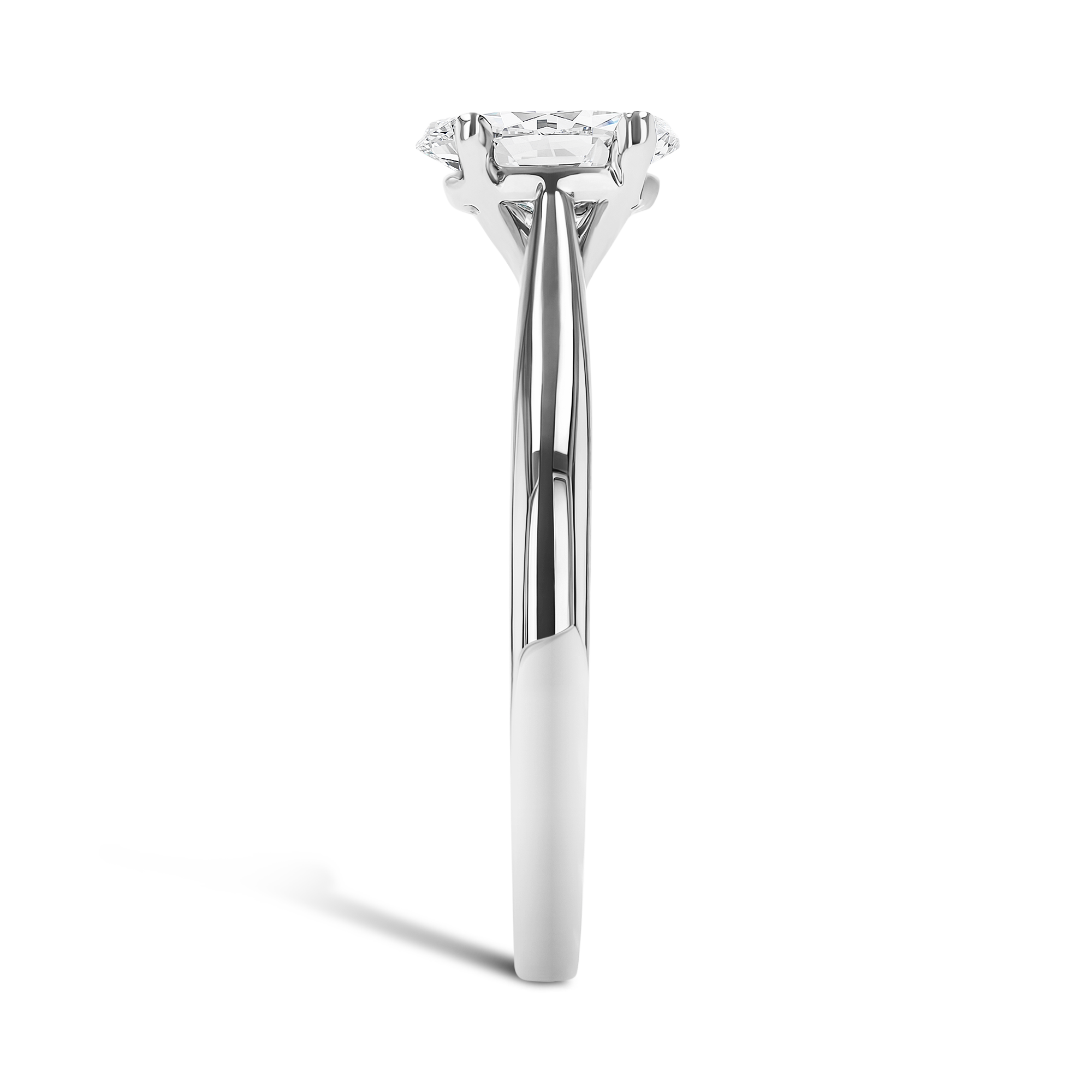 Gaia 0.70ct Oval Cut Diamond Ring Oval Cut, Claw Set_4