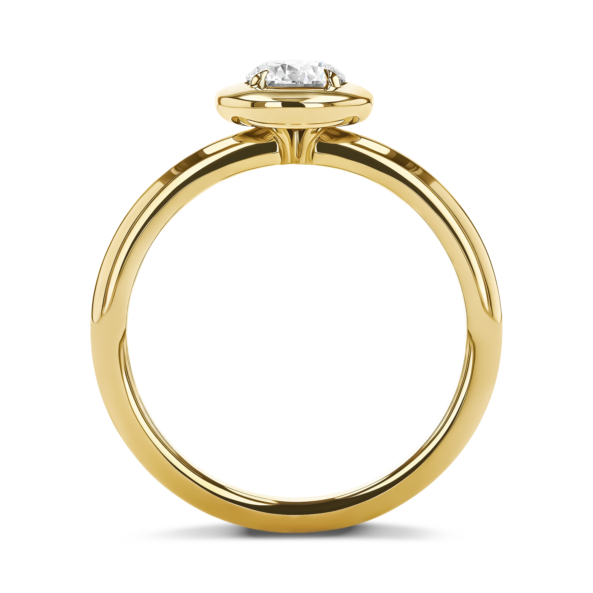 Skimming Stone 0.50ct Diamond Solitaire Ring Brilliant cut, Claw set_3