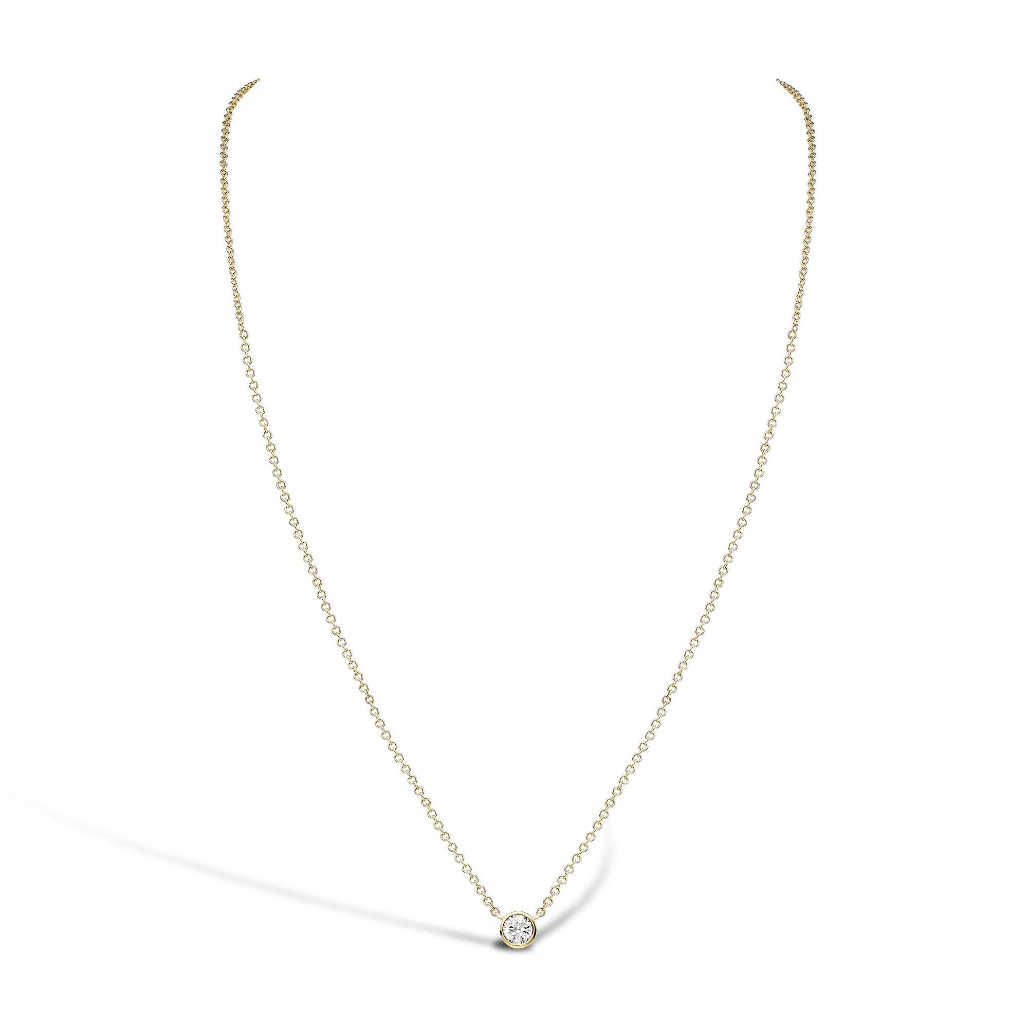 Brilliant Cut Diamond Pendant Brilliant Cut, Rubover Set_2