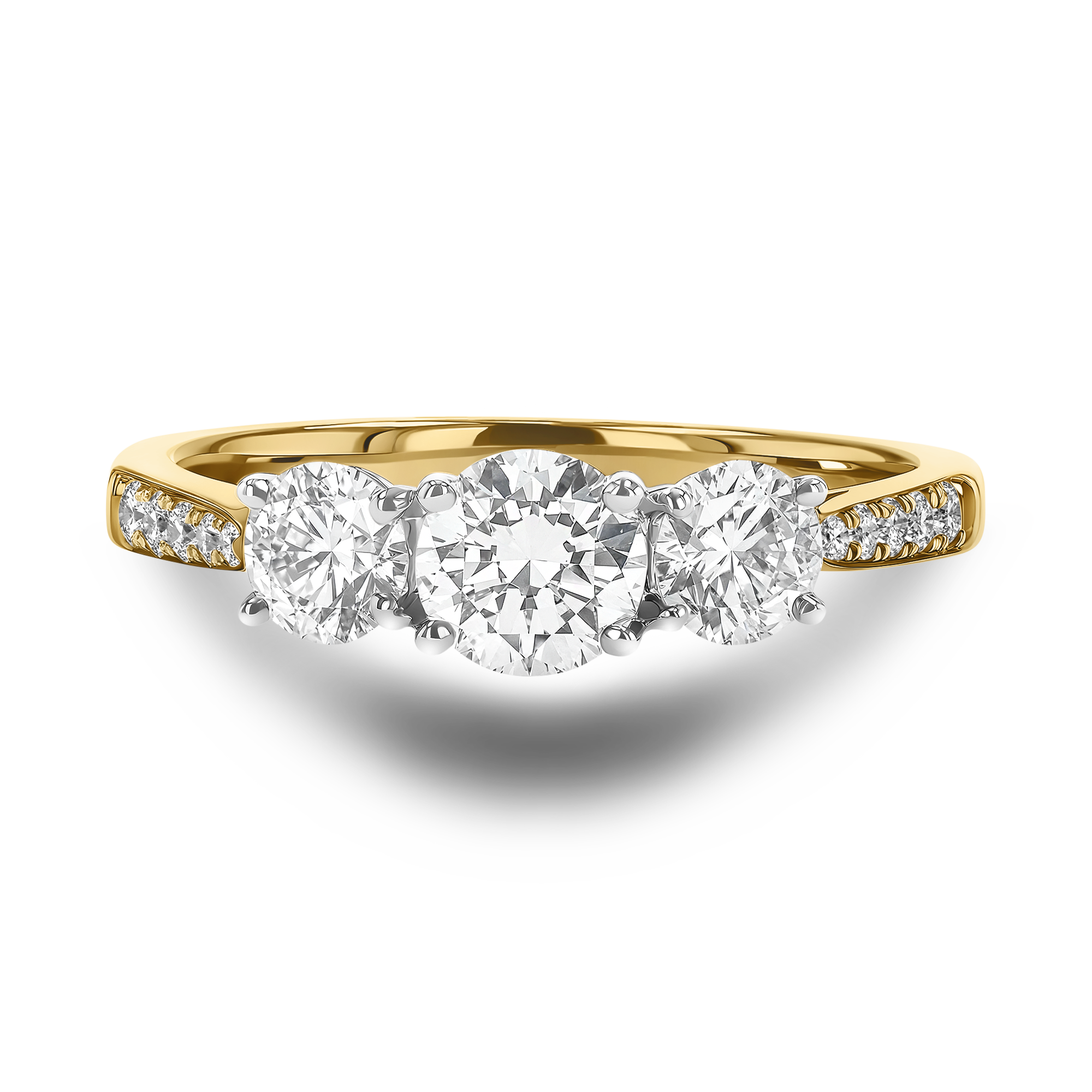 Duchess 0.50ct Diamond Three Stone Ring Brilliant cut, Claw set_2