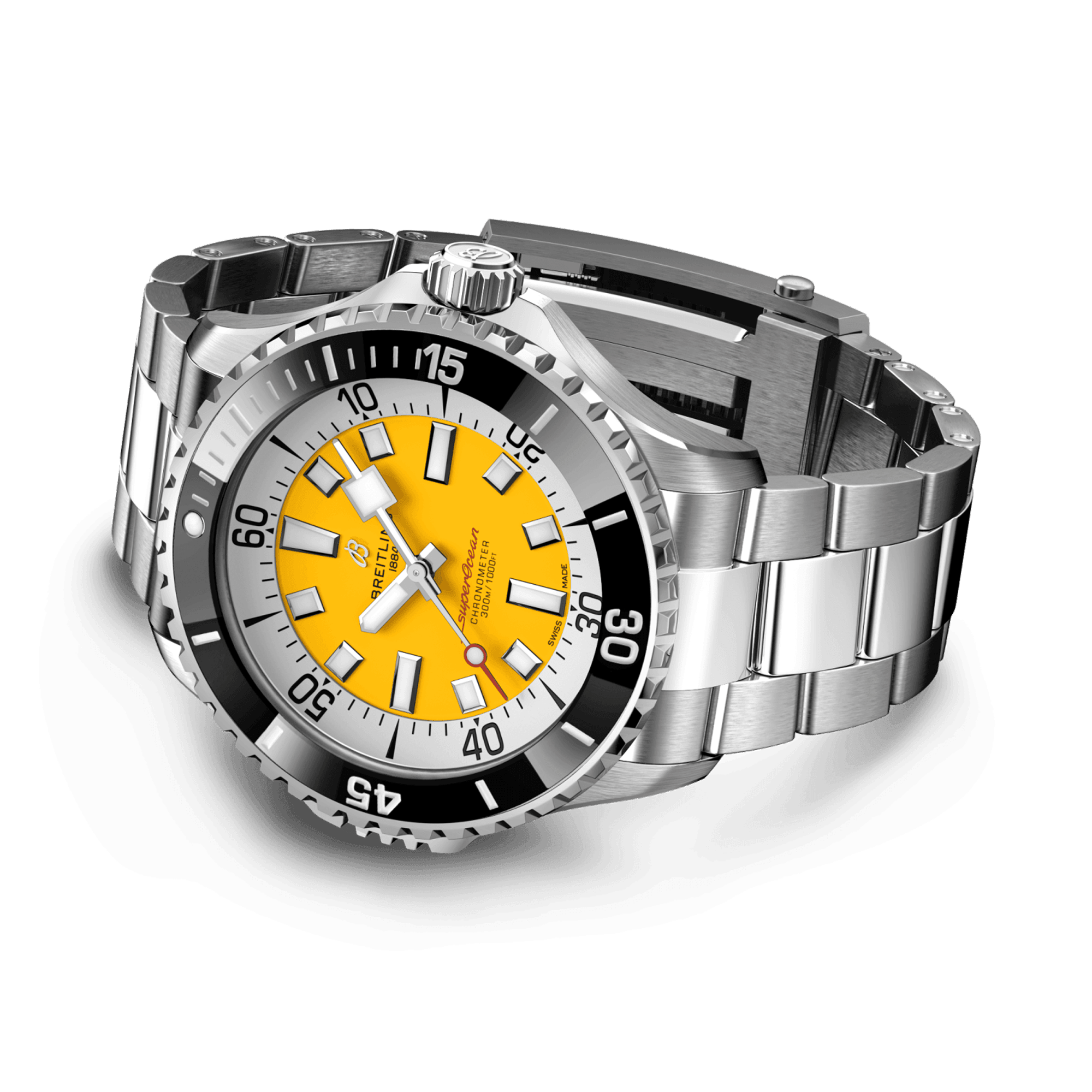 Superocean Automatic 46 46mm, Yellow Dial, Dot Numerals_3