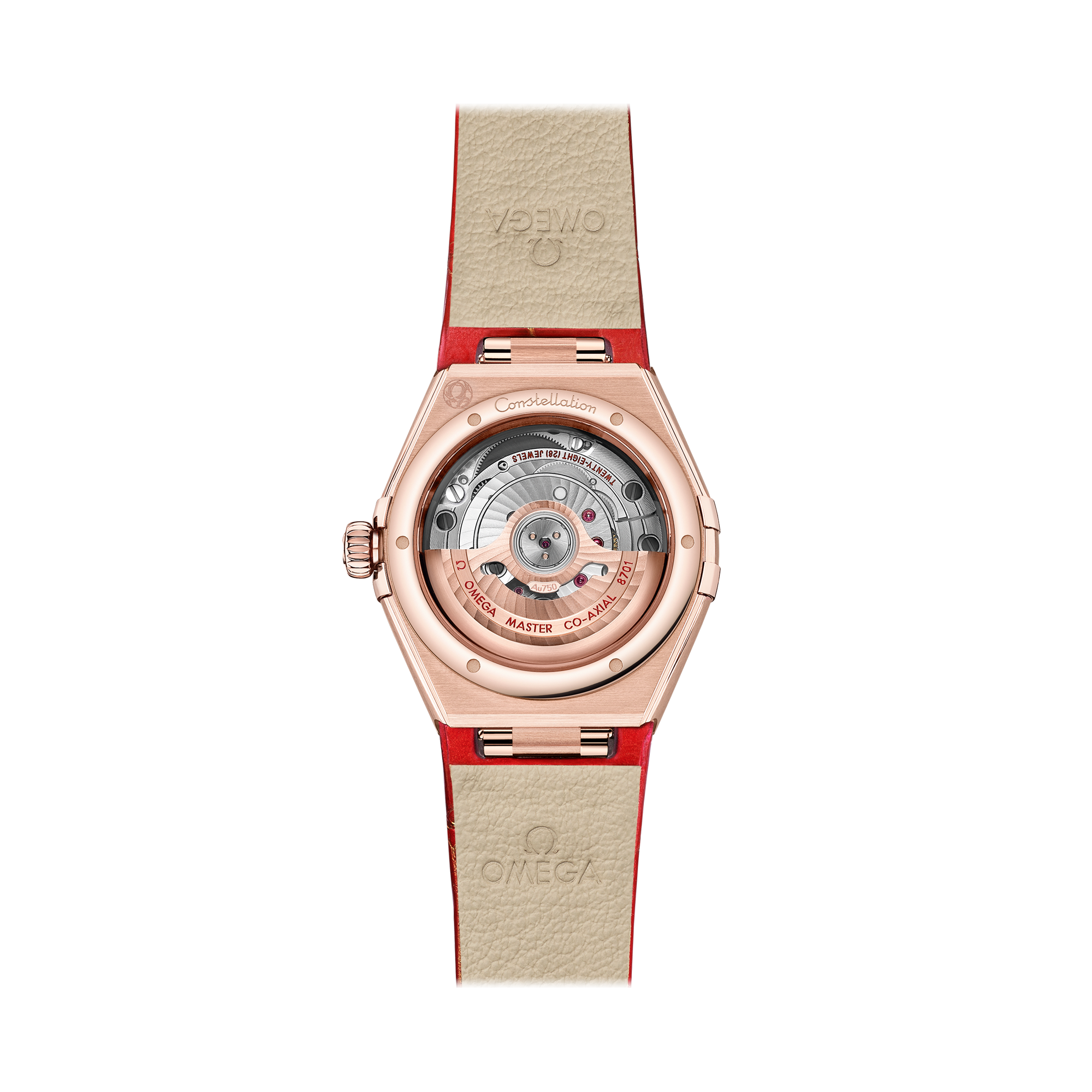 OMEGA Constellation 29mm, Red Dial, Diamond Numerals_2