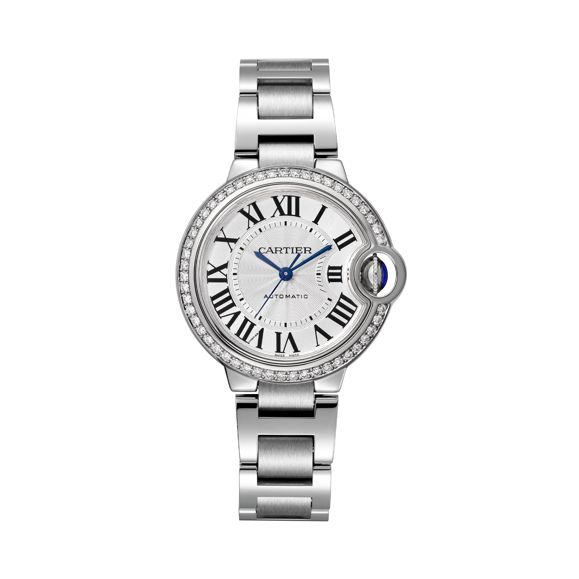 Cartier Ballon Bleu de Cartier 33mm, Silver Dial, Roman Numerals_1