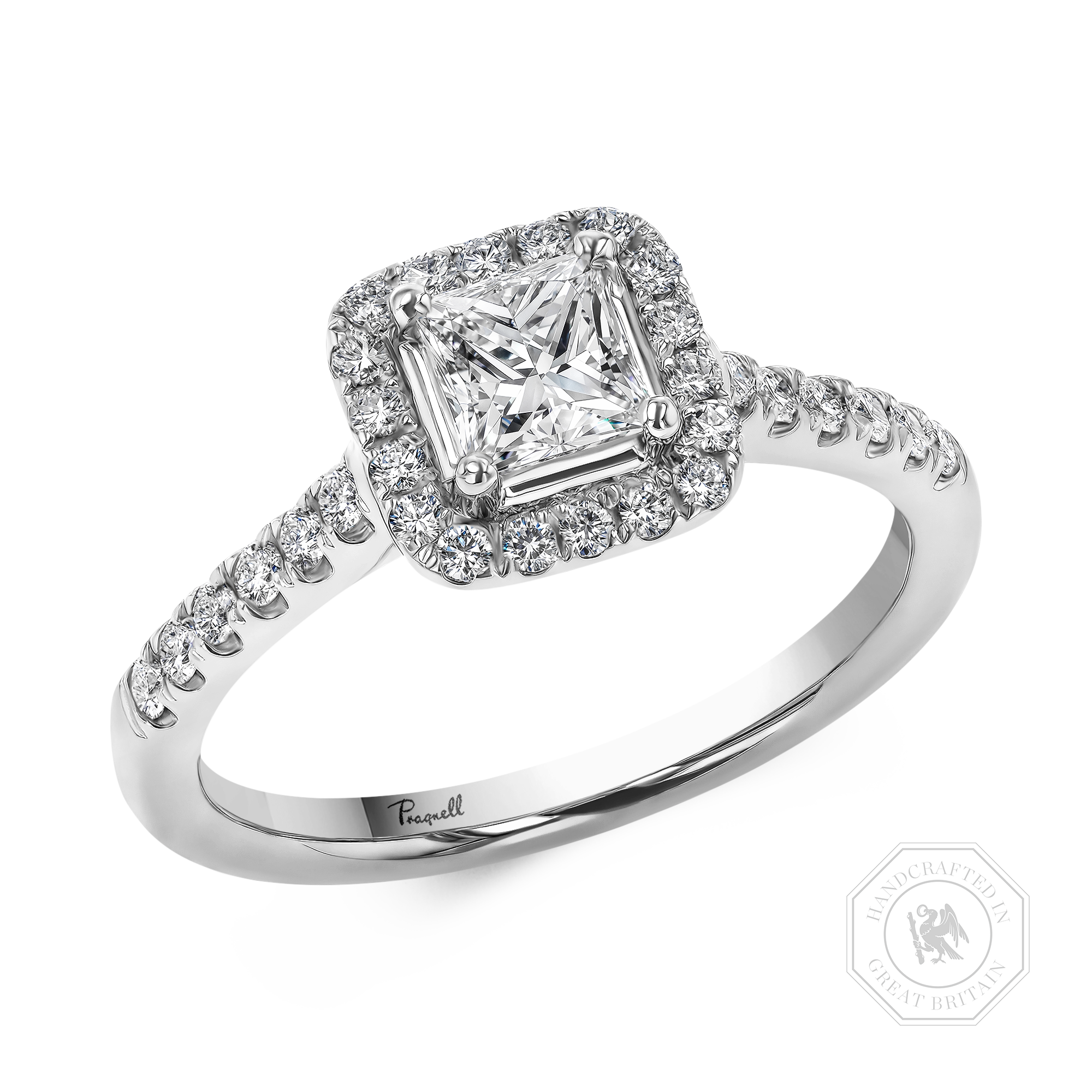 Celestial 0.50ct Princess Cut Diamond Cluster Ring Princess Cut, Claw Set_1