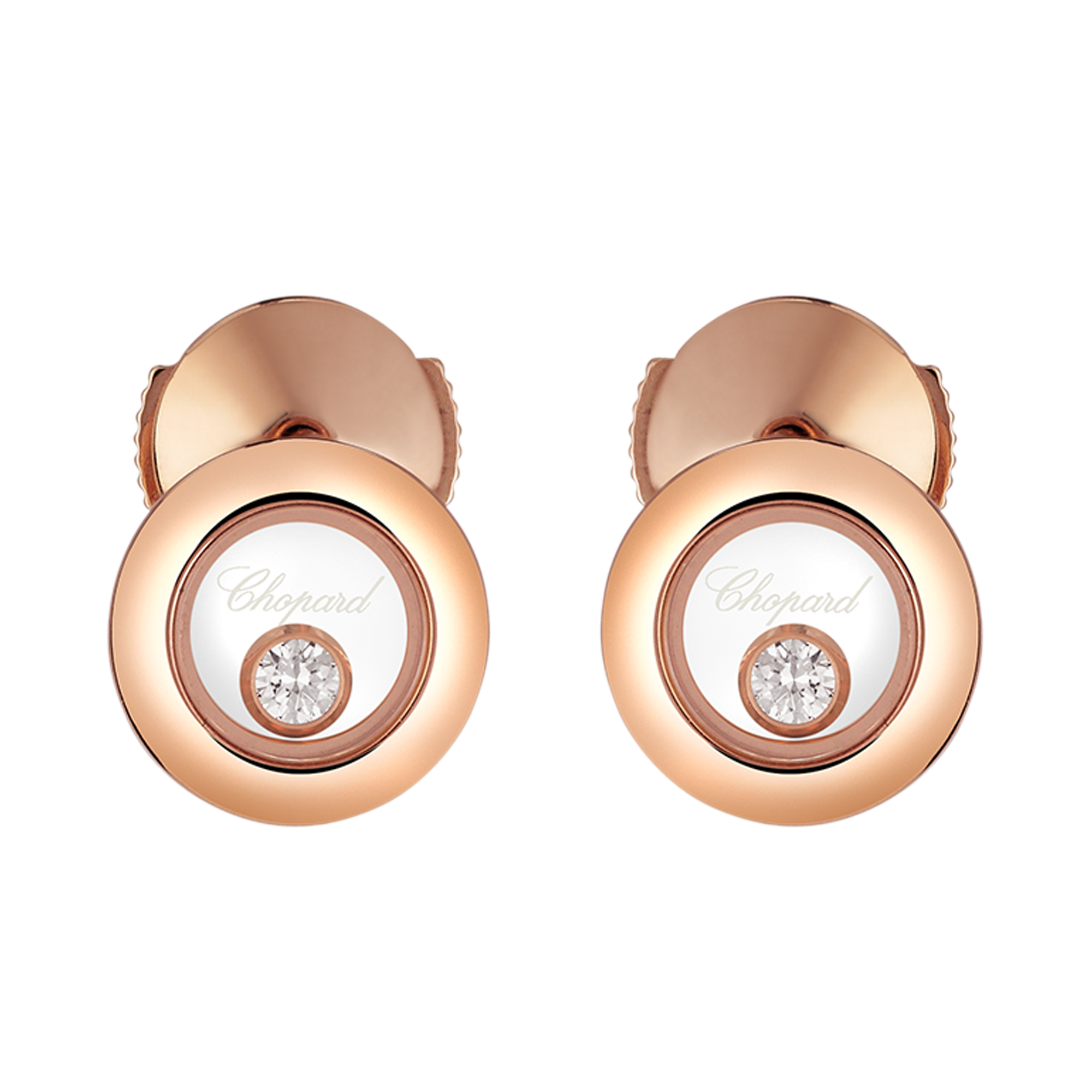 Chopard Happy Diamonds Studs Brilliant Cut, Rub Over Set_1