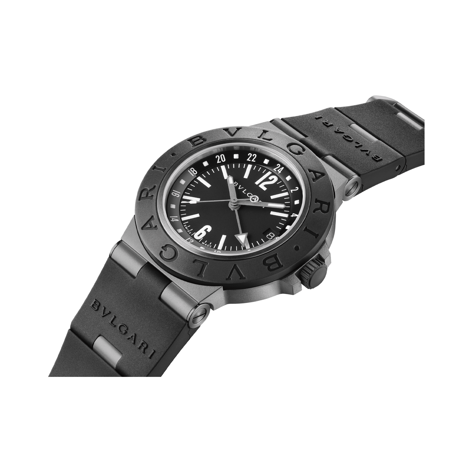 Bvlgari Bvlgari Aluminium Roma 40mm, Black Dial, Arabic/Baton Numerals_2