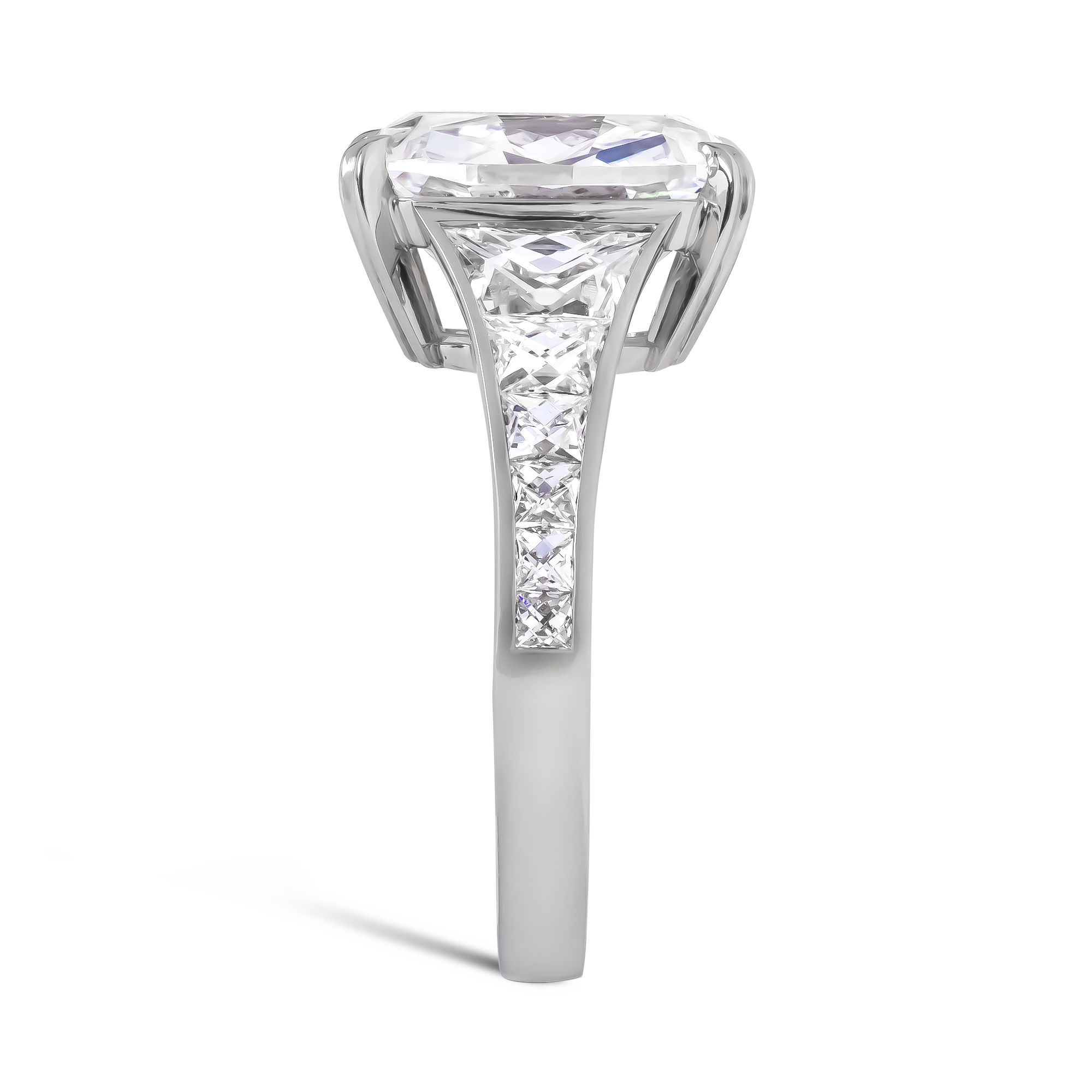 Masterpiece Pragnell Setting 5.02ct Diamond Ring Antique Cushion Cut, Claw Set_4