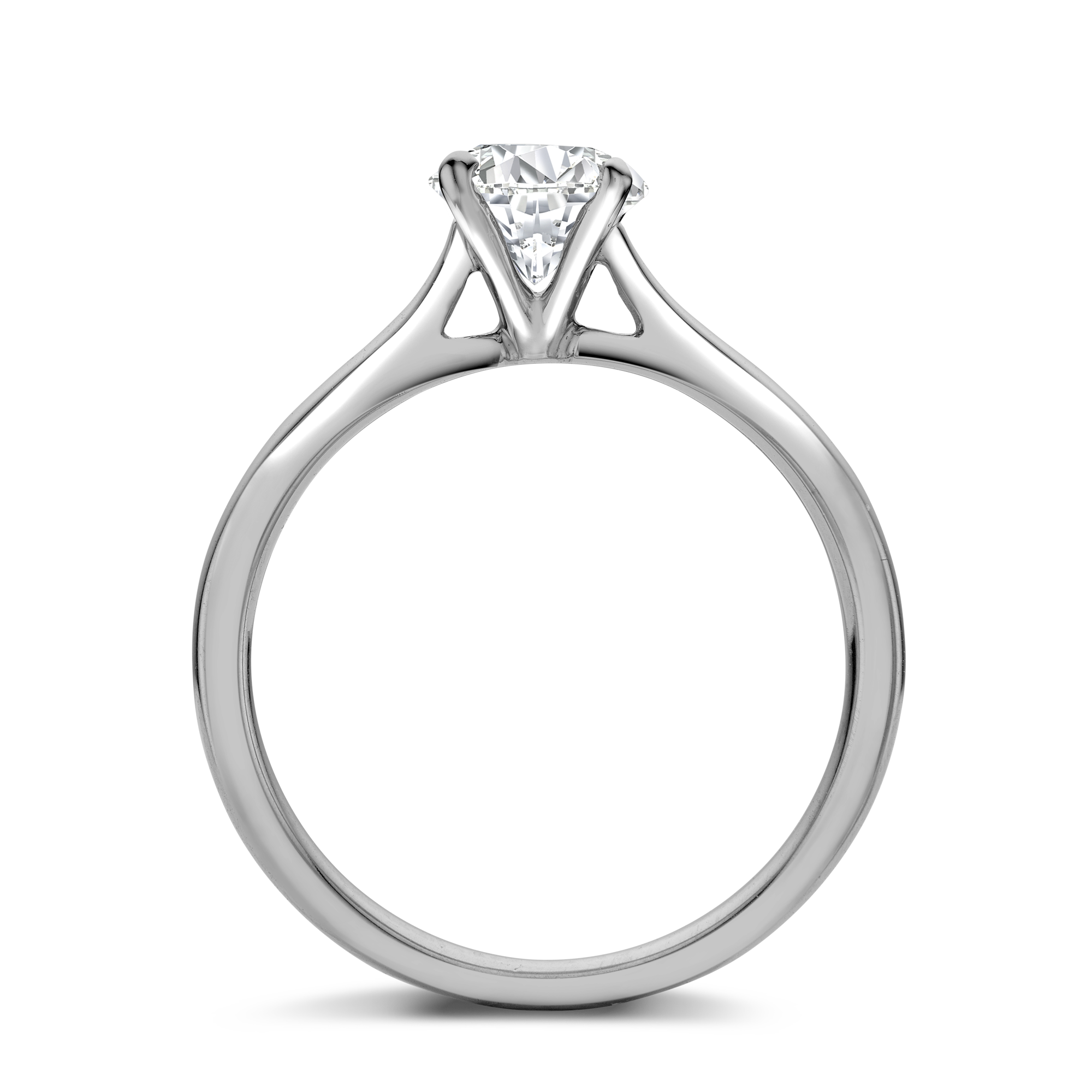 Diamond Solitaire Ring Brilliant Cut, Four Claw Set_3