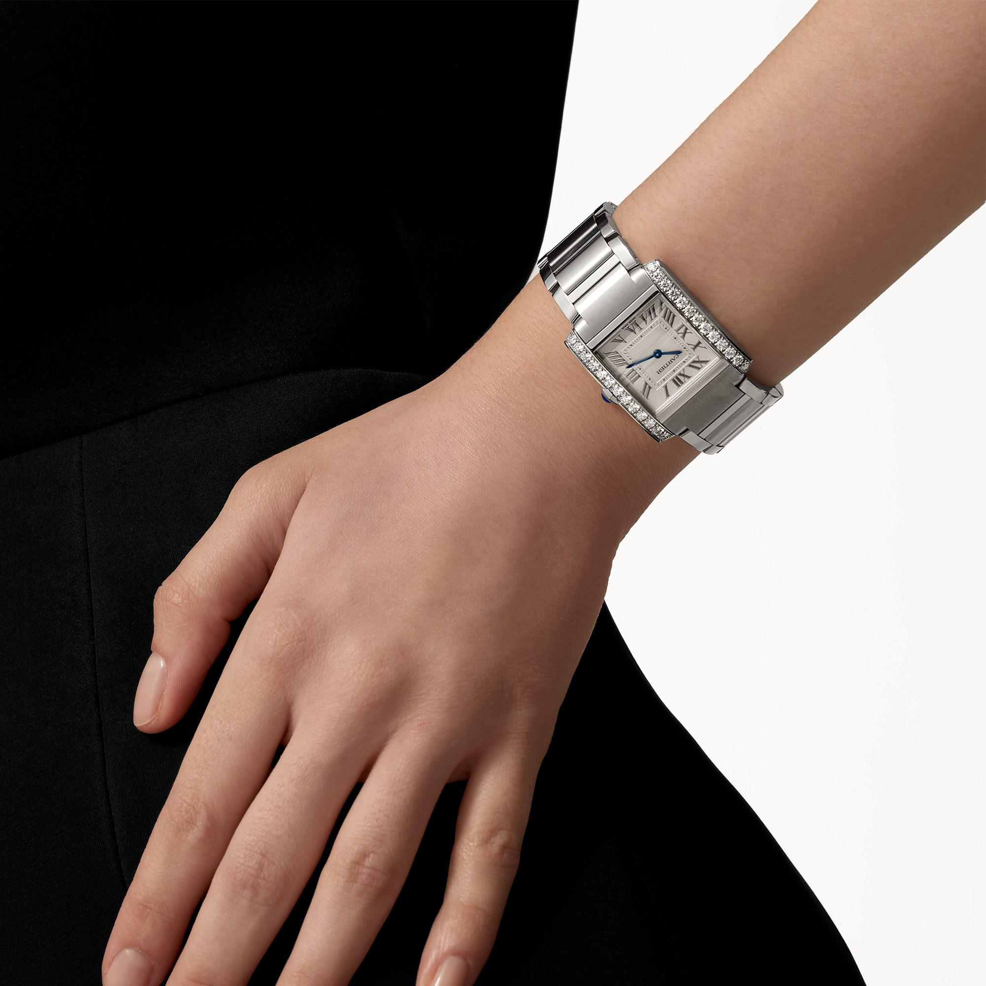 Cartier Tank Française 27mm, Silver Dial, Roman Numerals_7