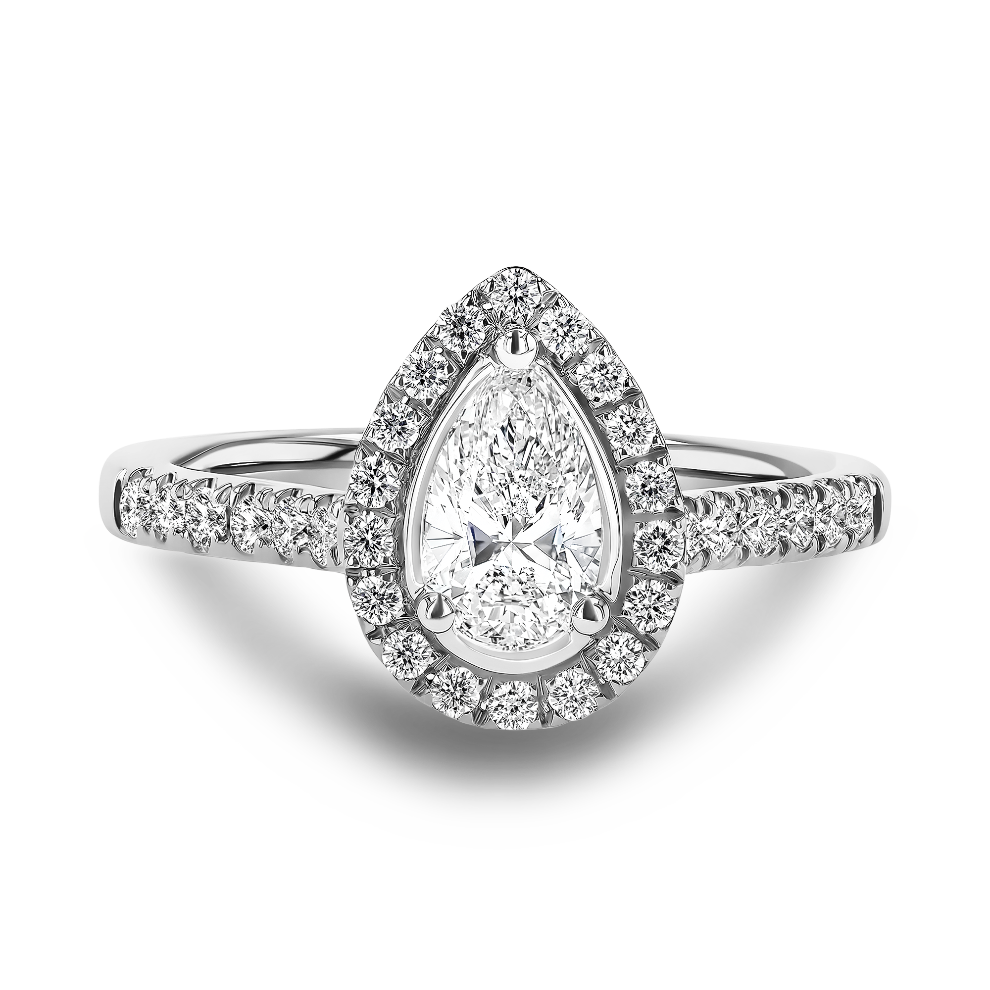 Celestial 0.53ct Diamond Cluster Ring Pear Cut, Claw Set_2