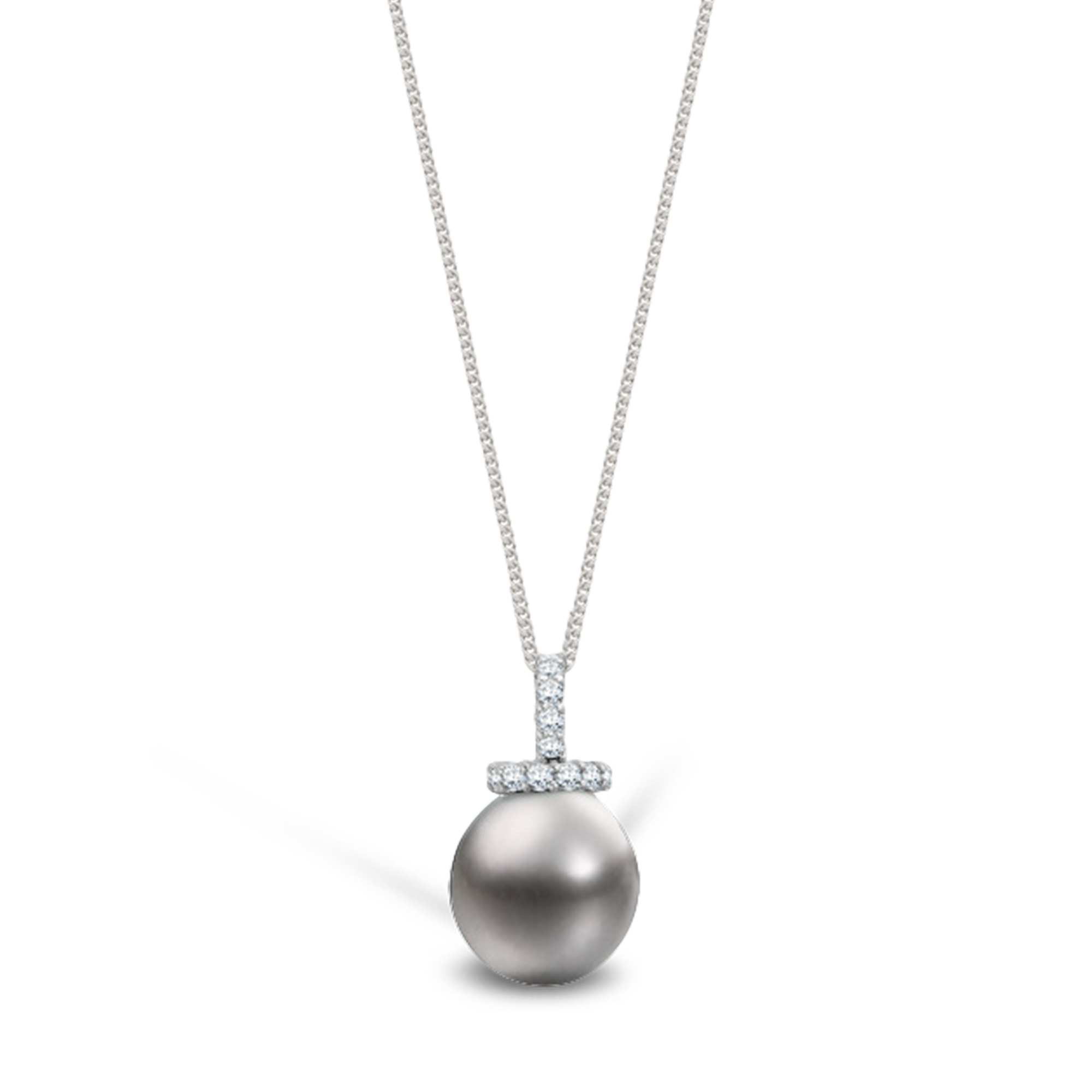 Tahitian Pearl Pendant Pendant with Brilliant Cut Diamonds_1