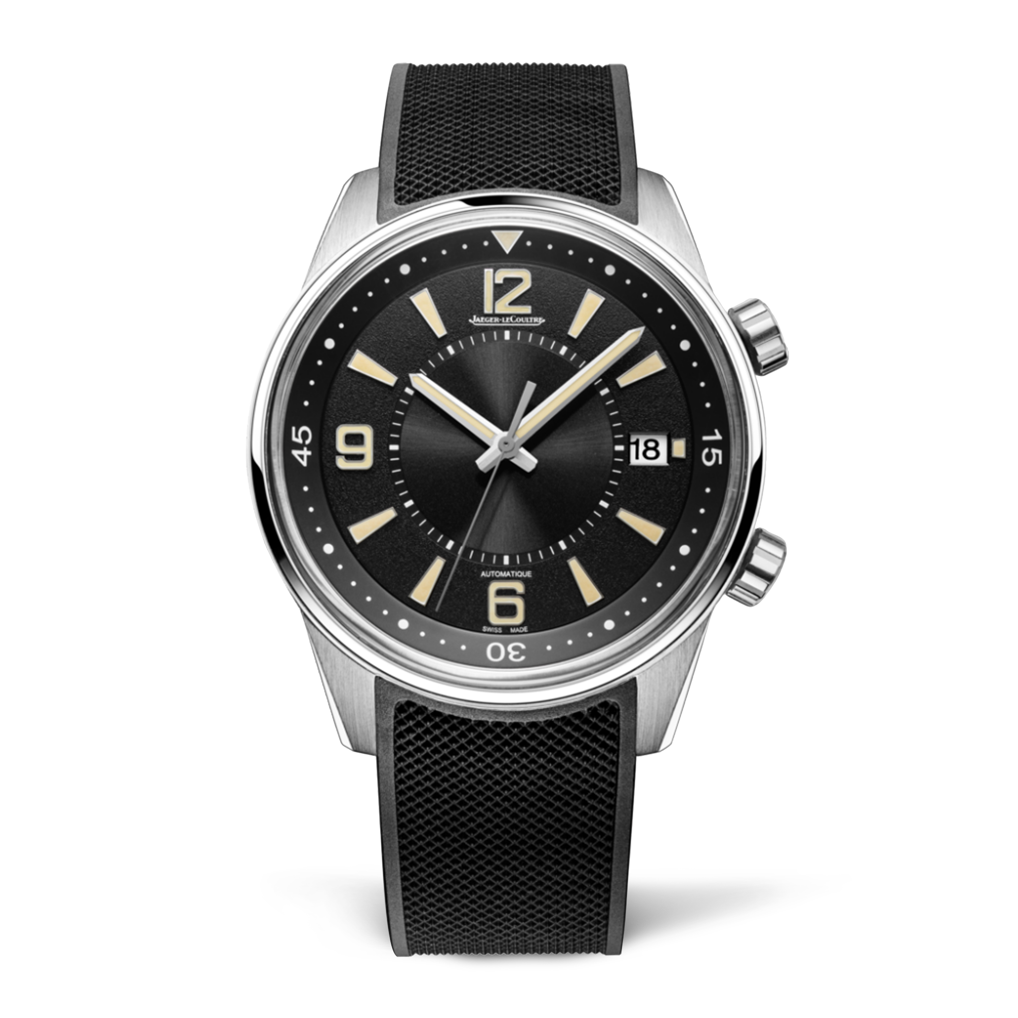Jaeger-LeCoultre Polaris 42mm, Black Dial, Arabic/Baton Numerals_1