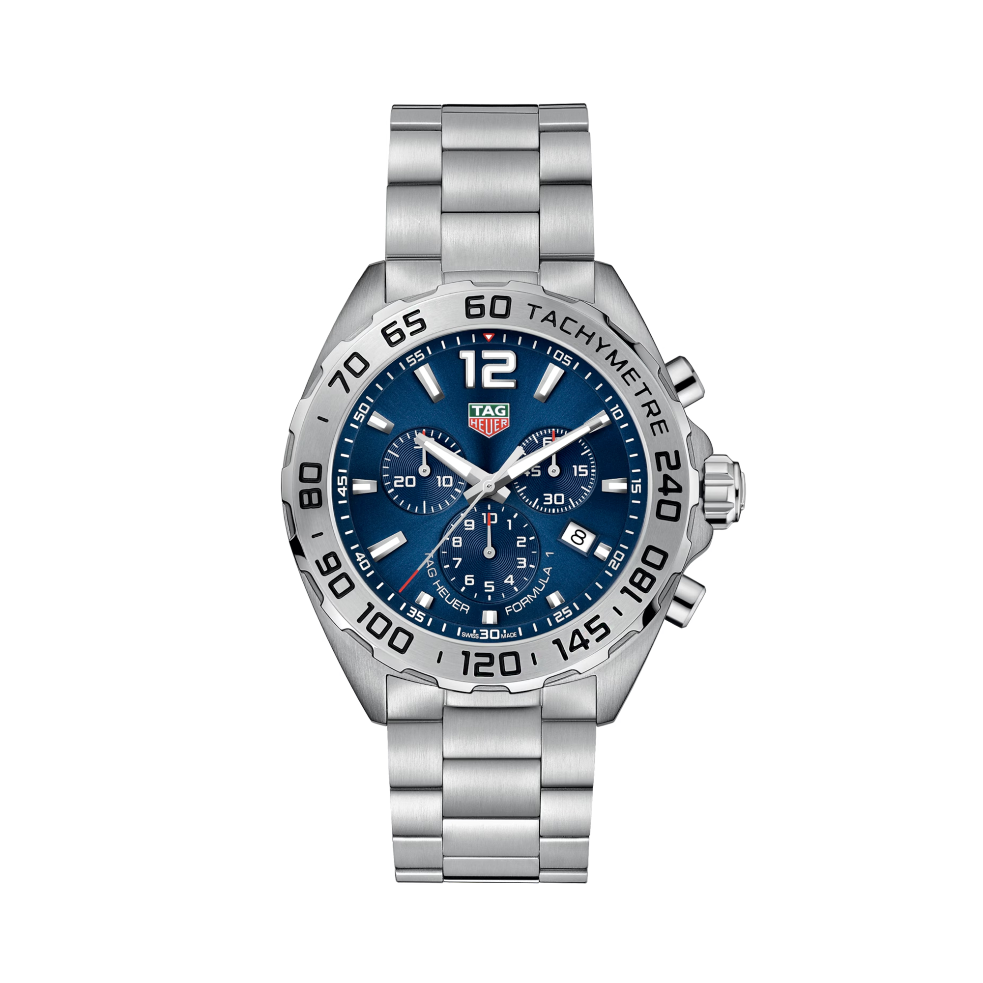 Tag Heuer Formula 1 Chronograph 43mm, Blue Dial, Baton Numerals_1