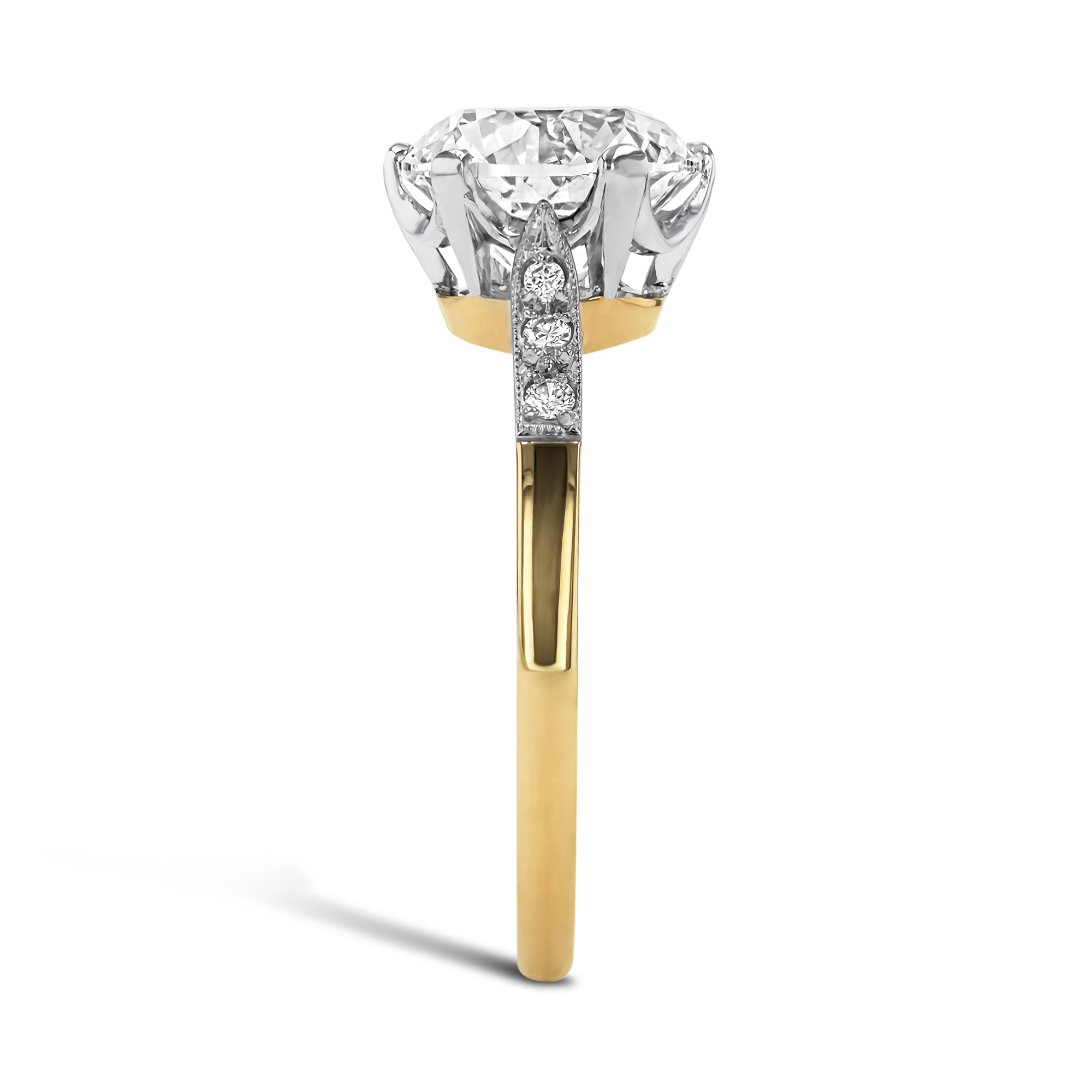 Brilliant Cut 3.01ct Diamond Solitaire Ring Brilliant cut, Claw set_4
