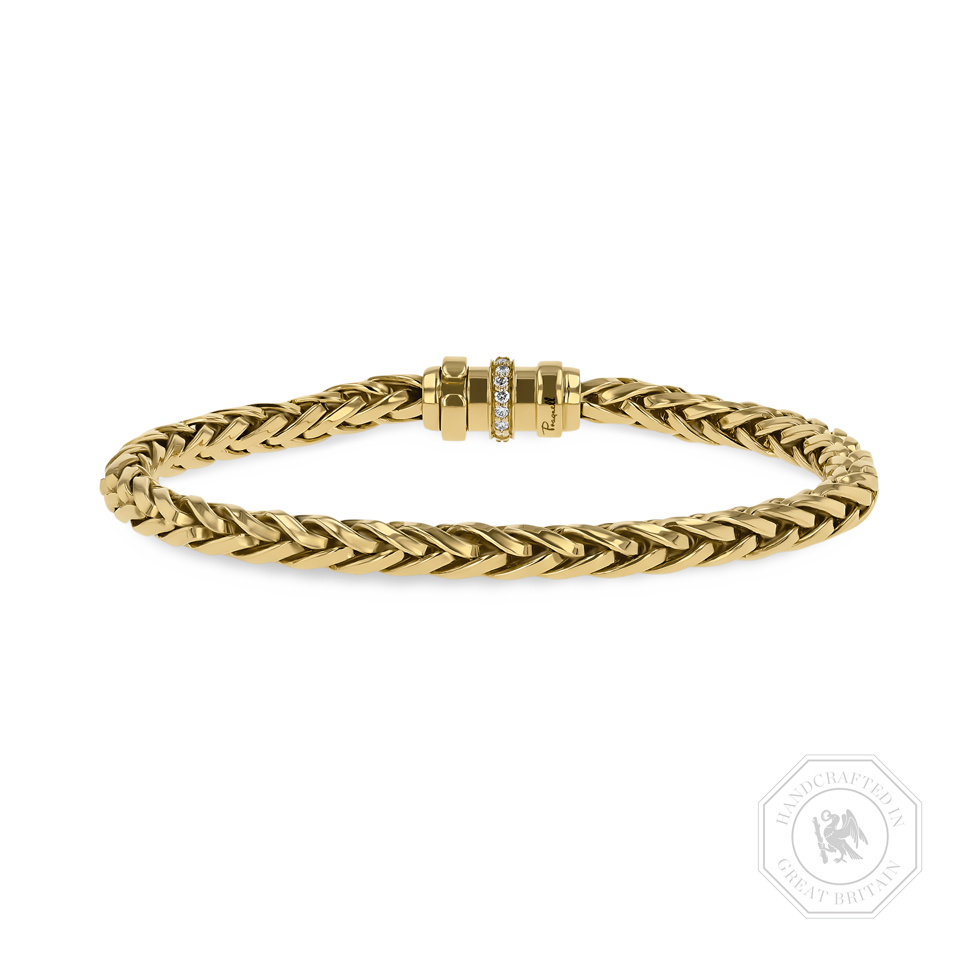 Handmade English Chain 0.16 Woven Chain Bracelet Brilliant Cut, Thread Set_1