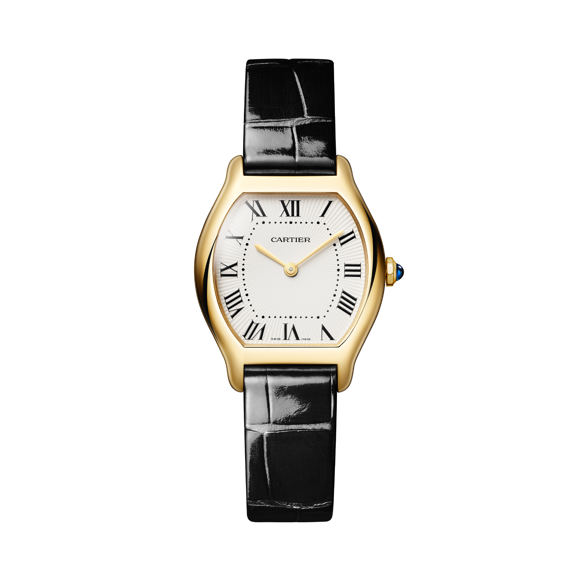 Cartier Tortue 26.7mm, Champagne Dial, Roman Numerals_1