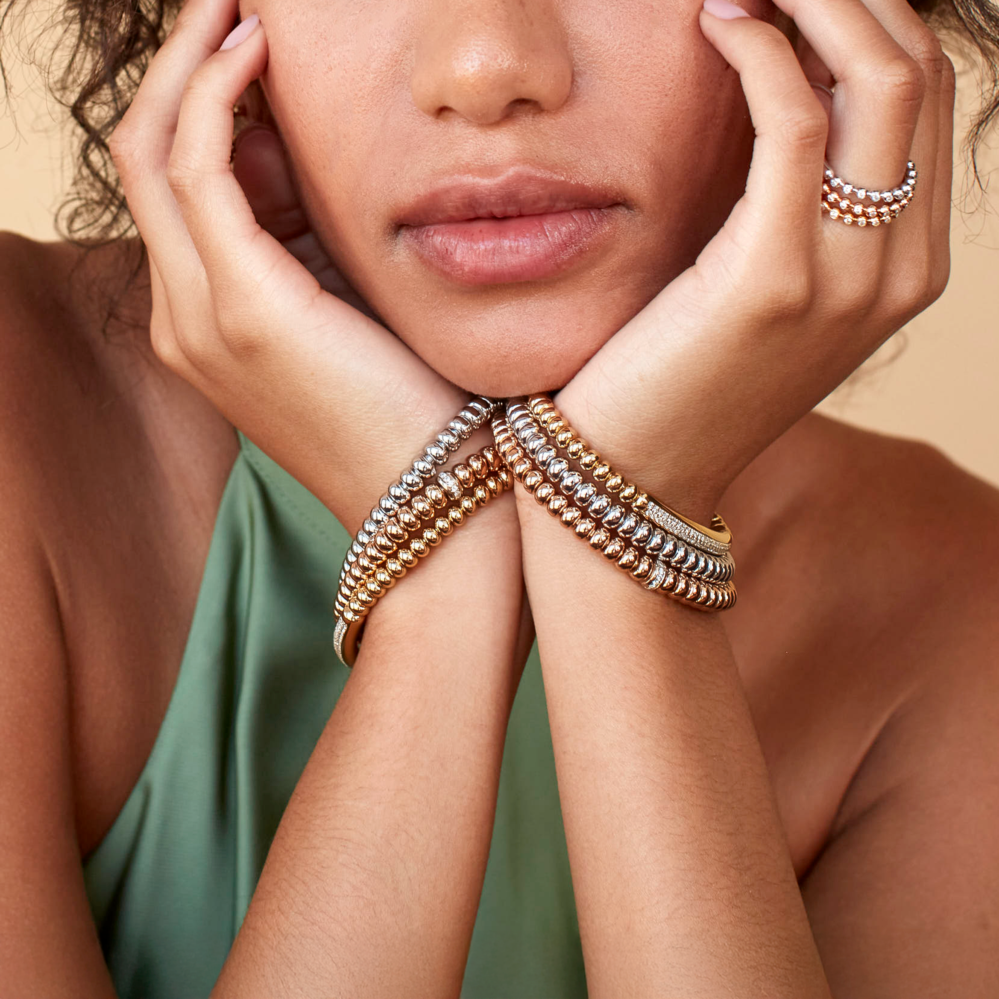 Bohemia Large Rondell Expandable Bracelet _10