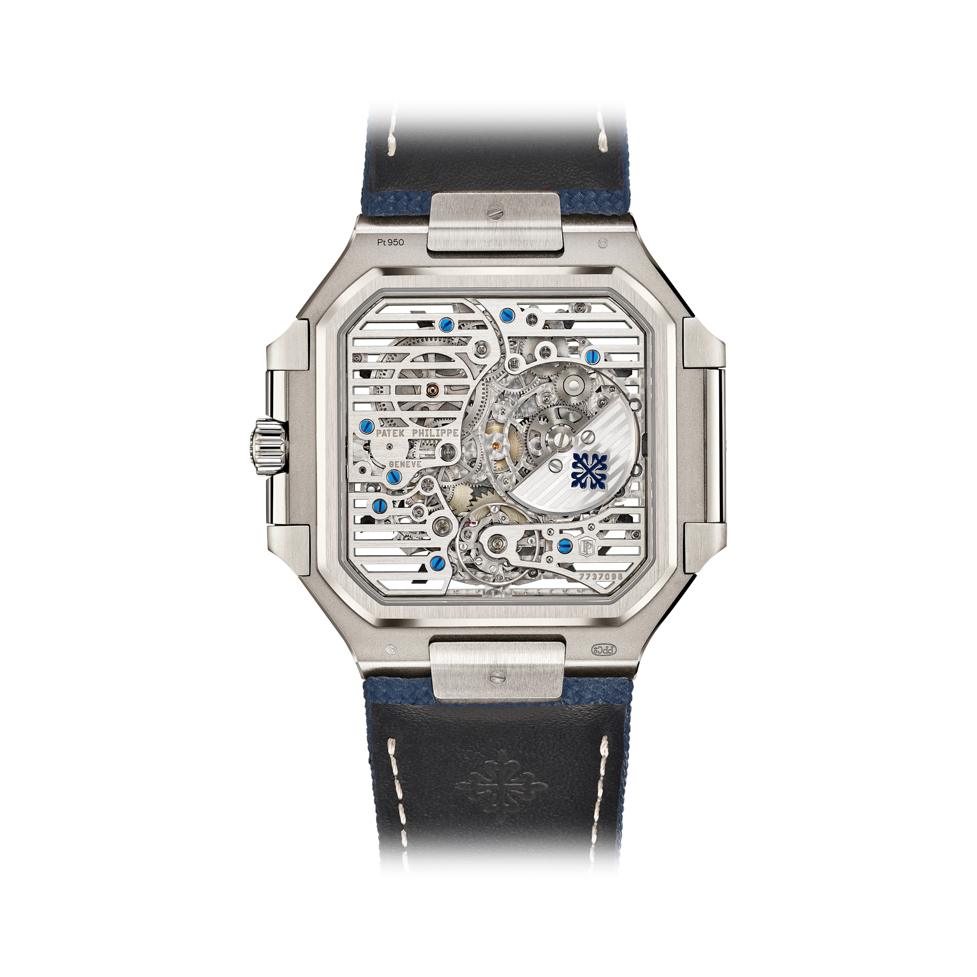 Patek Philippe Nautilus 38mm, Blue Dial, Baton Numerals_2