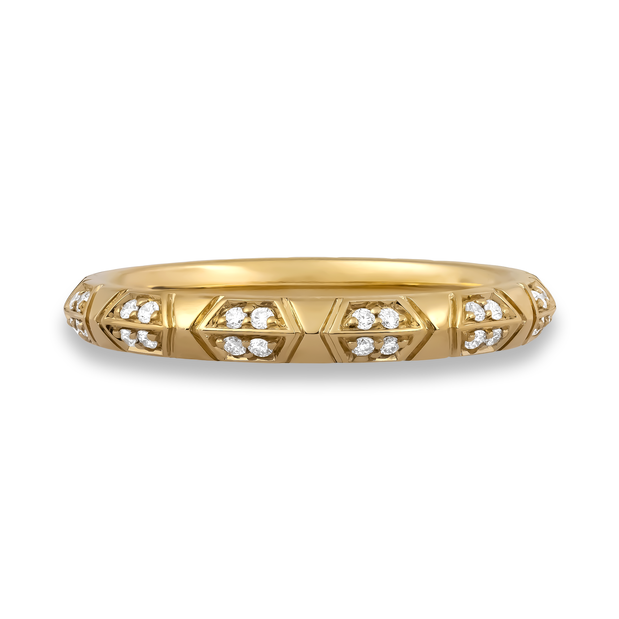 Origins Medium Diamond Set Ring Brilliant cut, Claw set_2