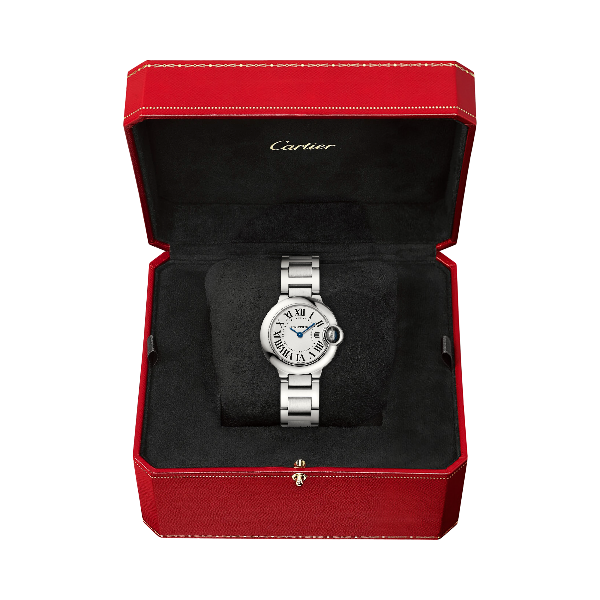 Cartier Ballon Bleu de Cartier 28.6mm, Silver Dial, Roman Numerals_5