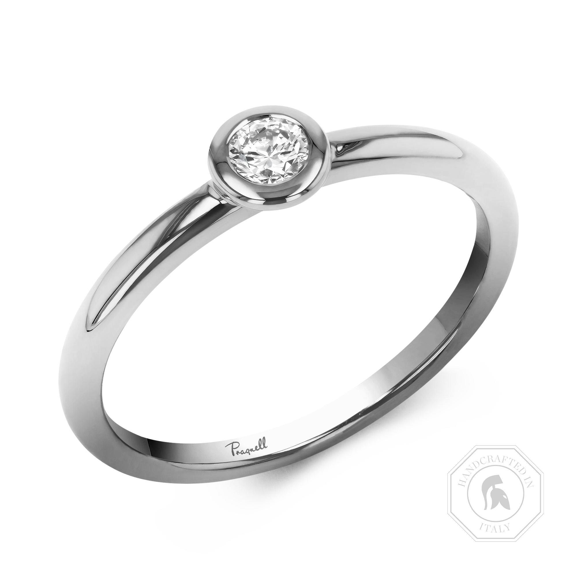 Sundance 0.15ct Diamond Solitaire Ring Brilliant Cut, Rubover Set_1