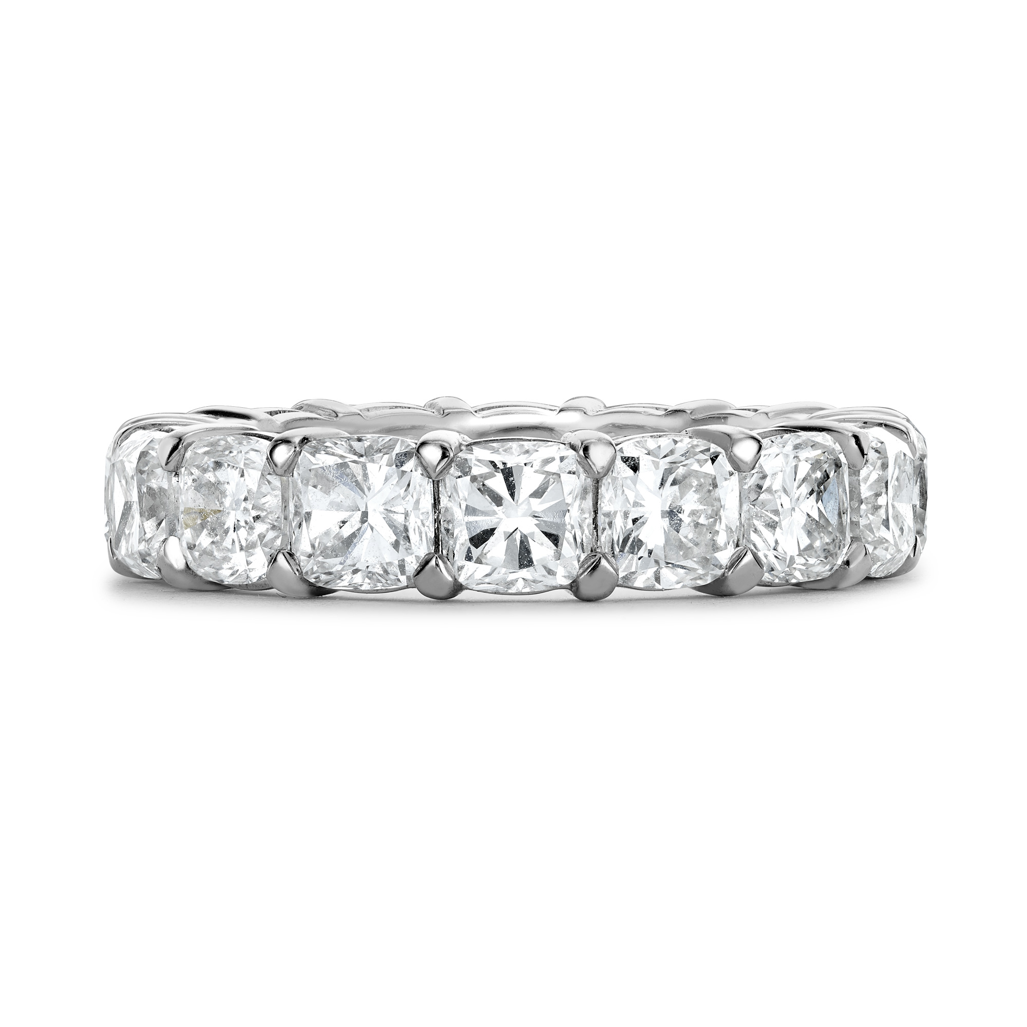 Cushion Cut Diamond Eternity Ring Cushion Cut, Eternity, Claw Set_2