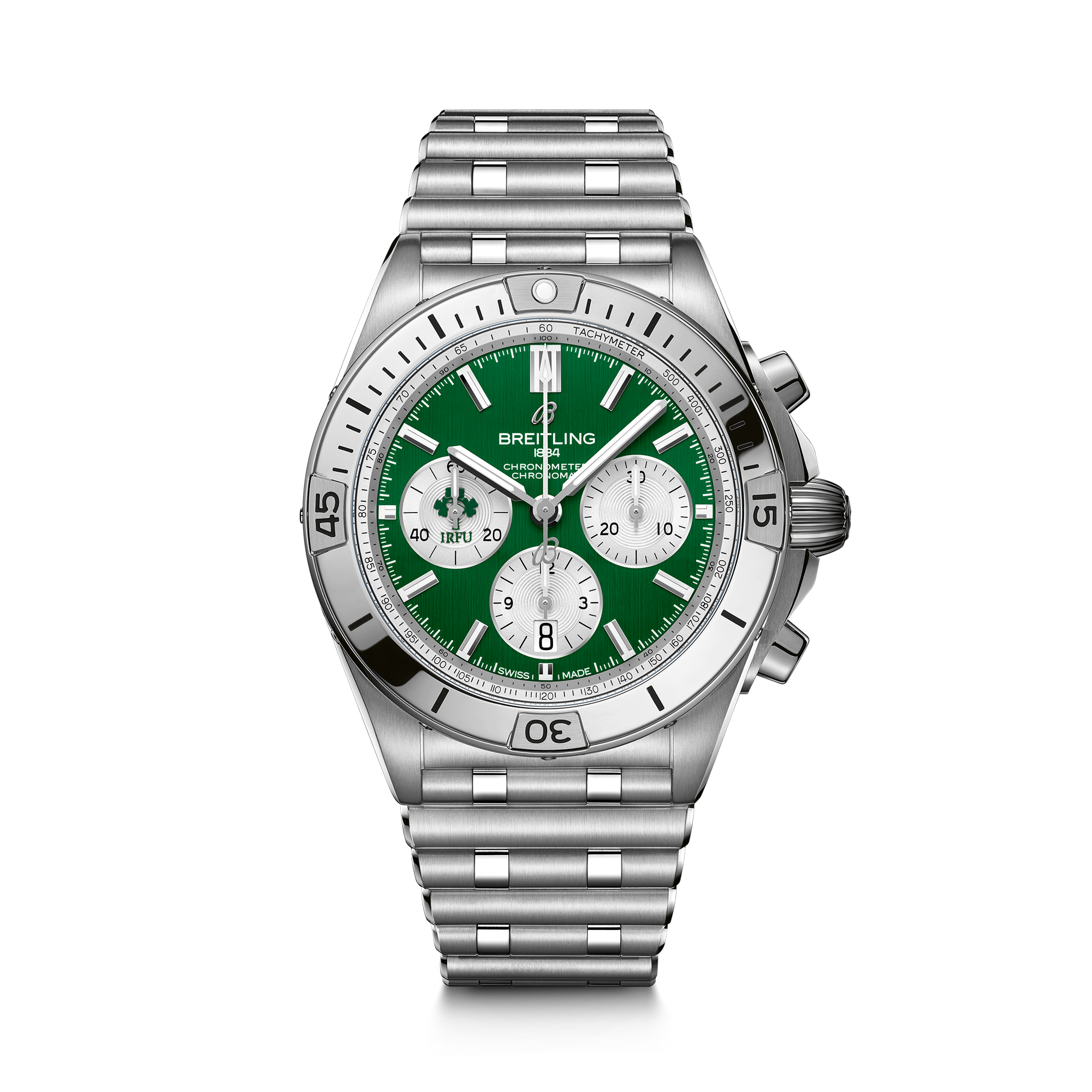 Breitling Chronomat Six Nations Ireland 42mm, Green Dial, Baton Numeral_1