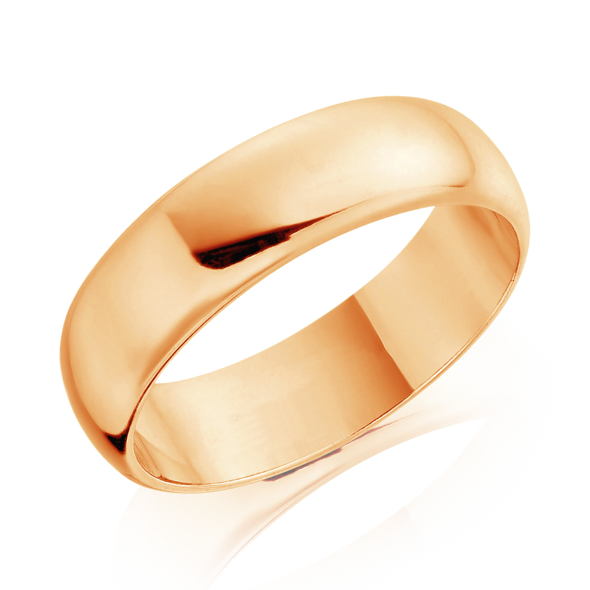 6mm D-Shape Wedding Ring _1