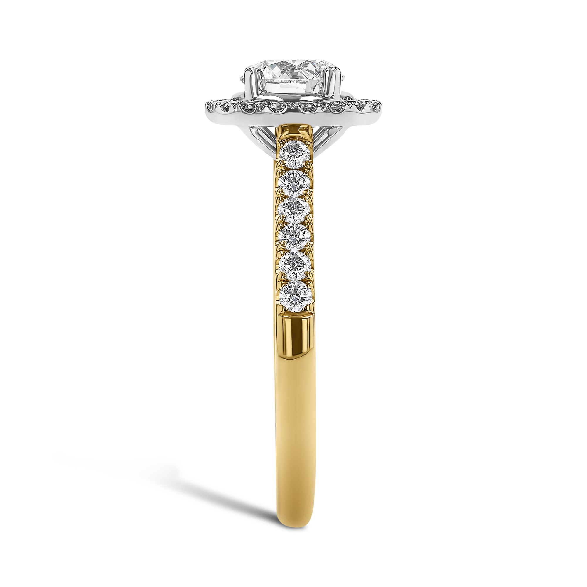 Celestial 0.70ct Brilliant Cut Diamond Cluster Ring Brilliant cut, Claw set_4