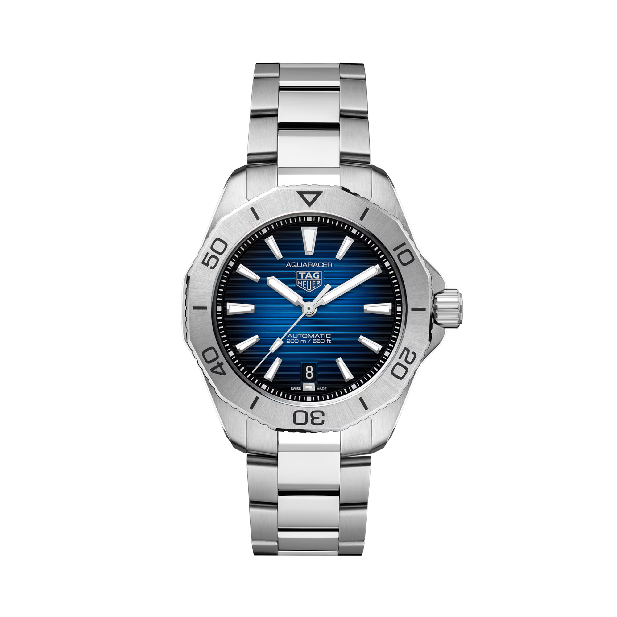 Tag Heuer Aquaracer Professional 200 40mm, Blue Dial, Baton Numerals_1