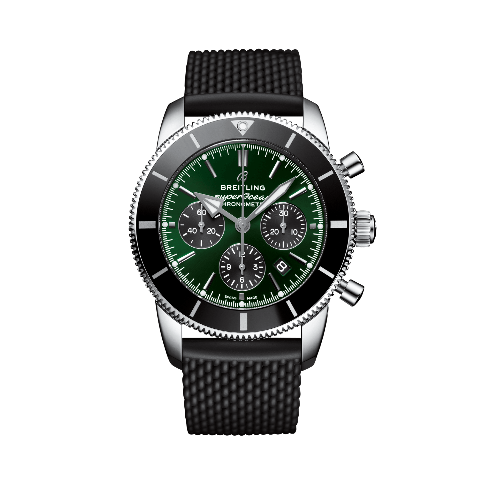 Breitling Superocean Heritage B01 Chronograph 44mm, Green Dial, Baton Numerals_1