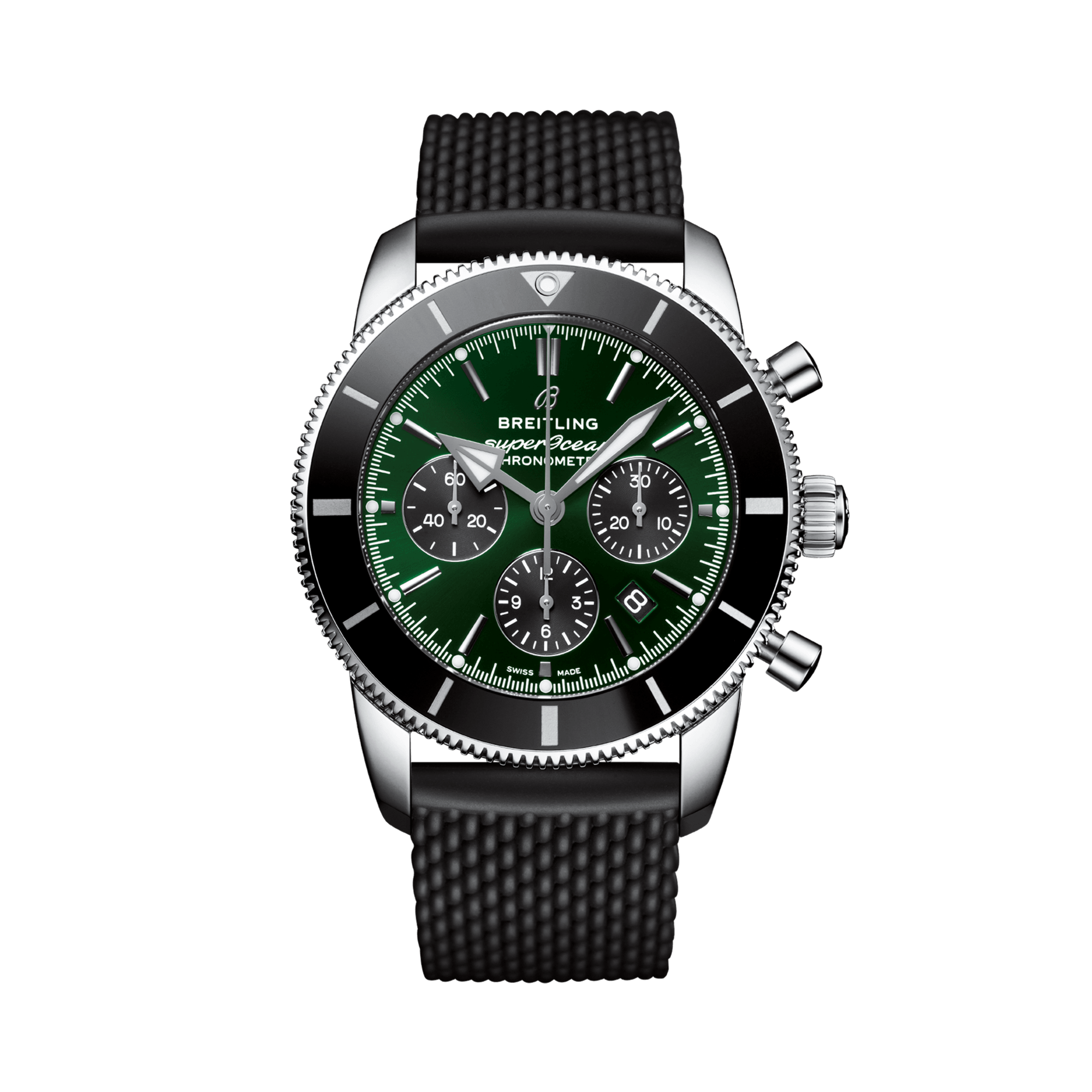 Breitling Superocean Heritage B01 Chronograph 44mm, Green Dial, Baton Numerals_1