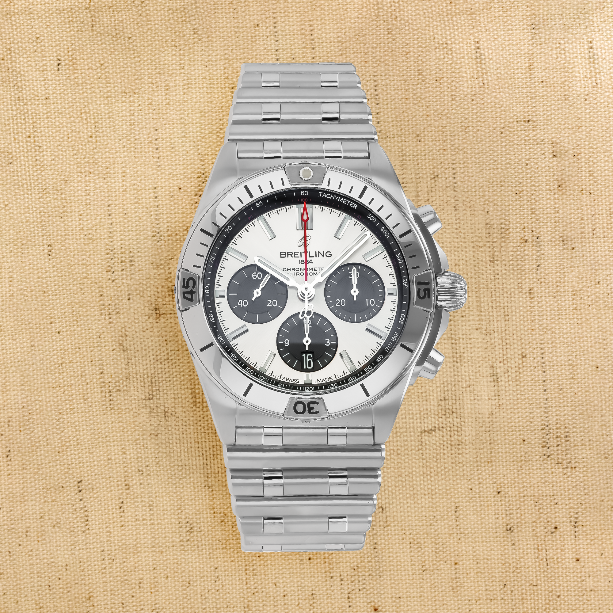 Breitling Chronomat B01 42 42mm, Silver Dial, Baton Numerals_1