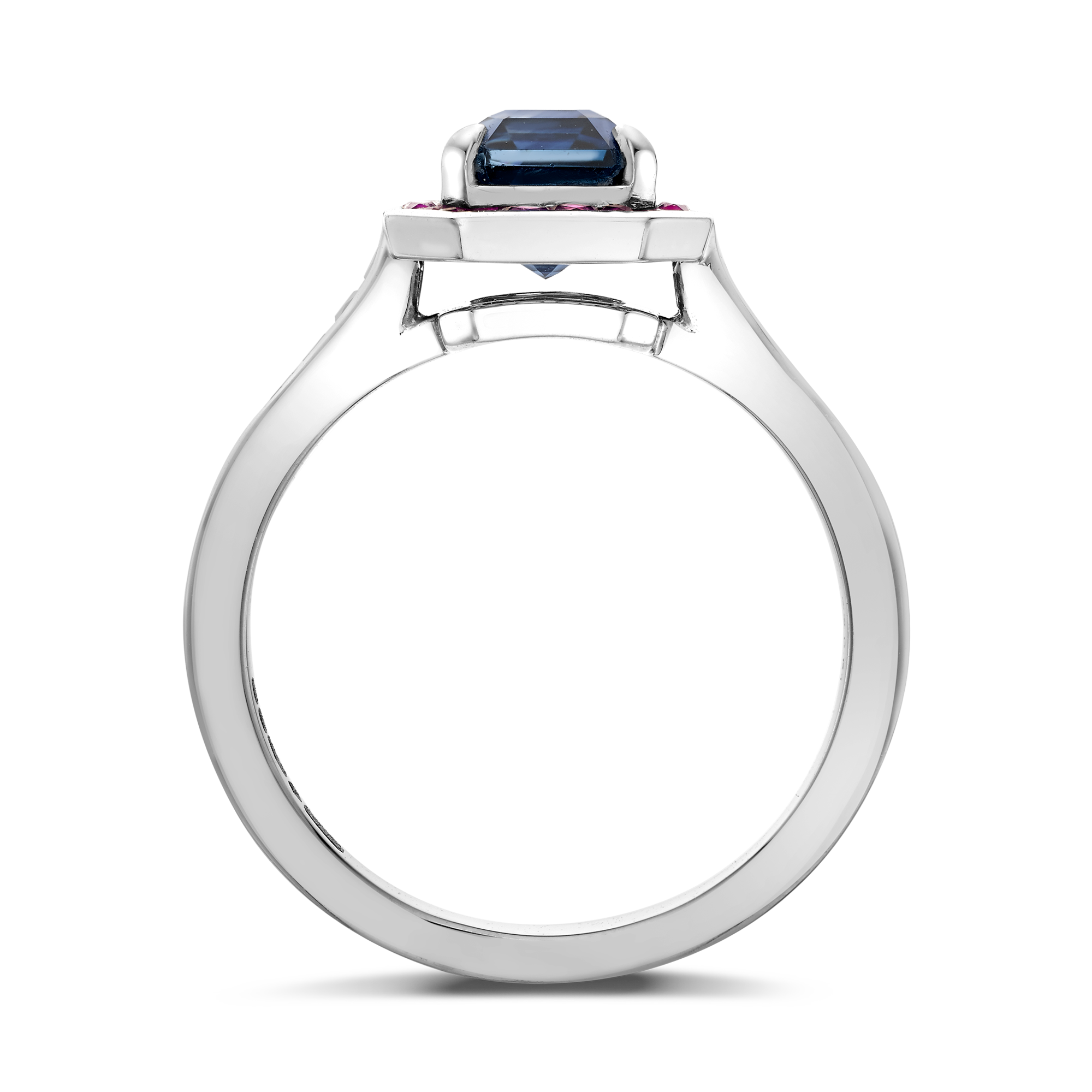 Gatsby 1.14ct Sapphire Cocktail Ring Trap and French Cut, Claw Set_3