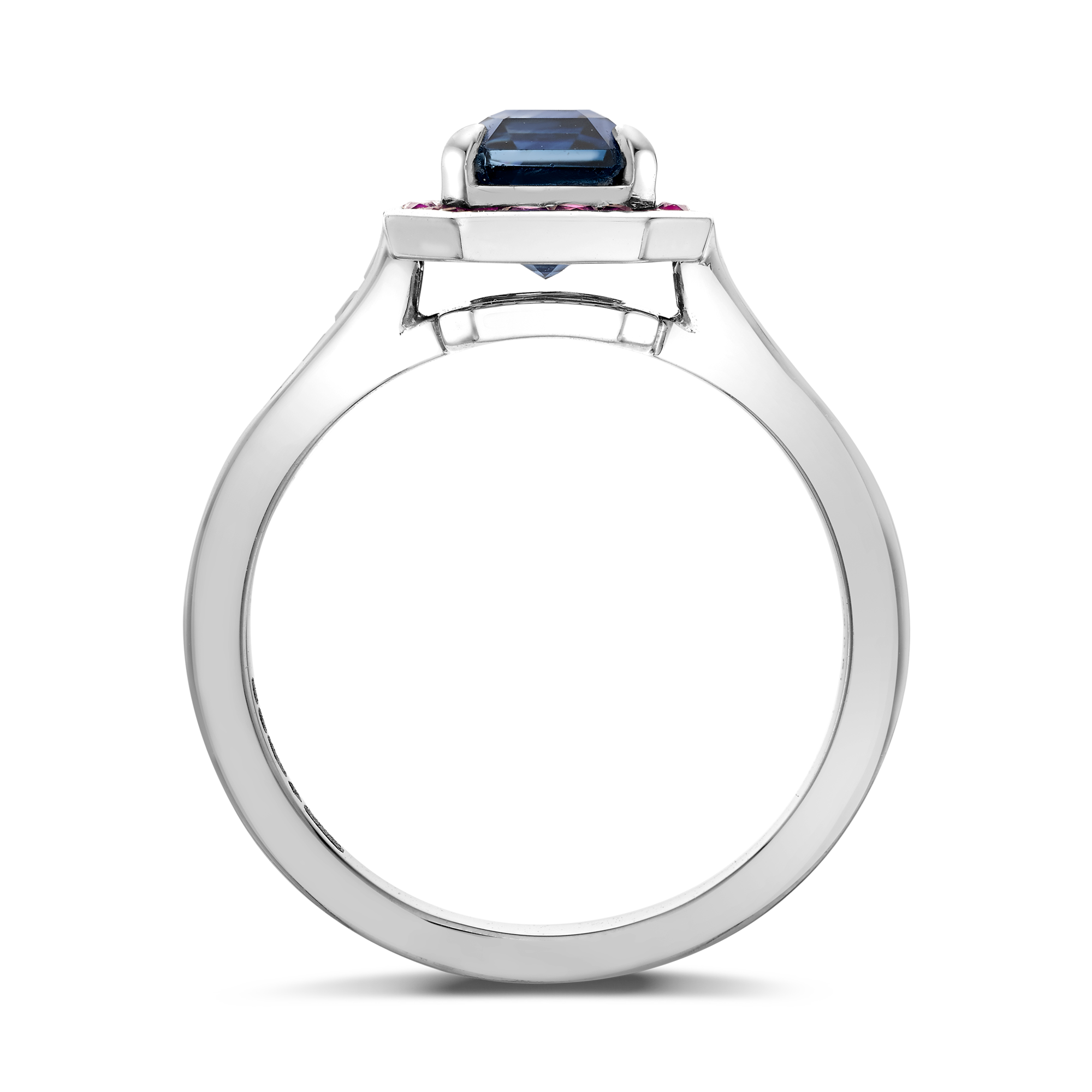 Gatsby 1.14ct Sapphire Cocktail Ring Trap and French Cut, Claw Set_3