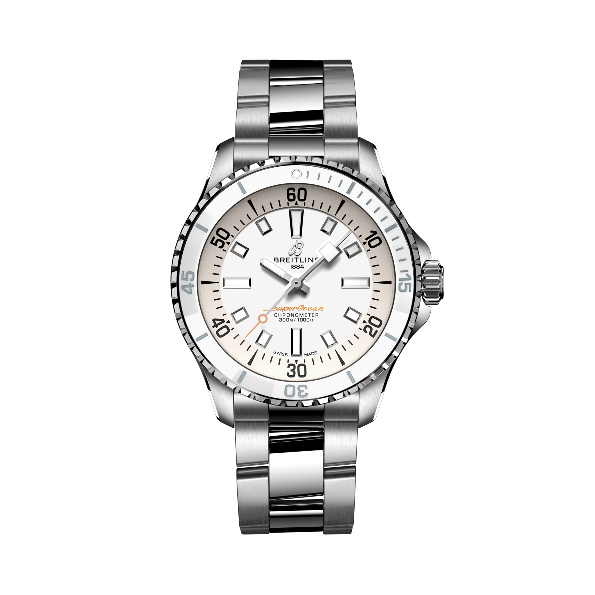 Breitling Superocean Automatic 36 36mm, White Dial, Arabic/Baton Numerals_1