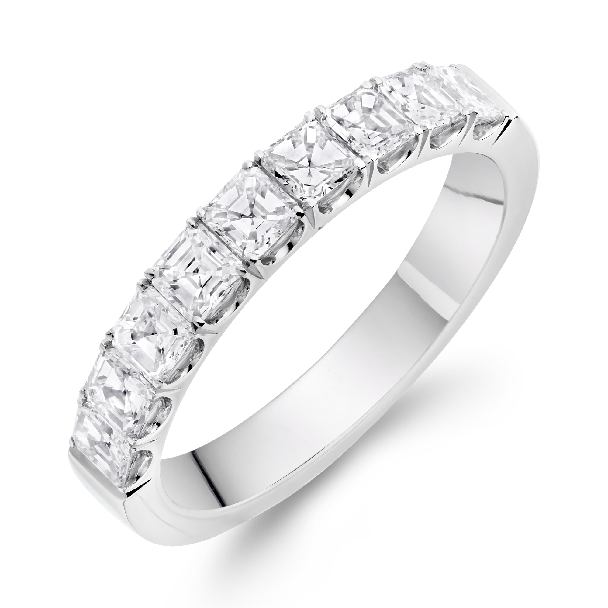 Asscher Cut Diamond Nine-Stone Ring Asscher Cut, Nine-Stone, Claw Set_1