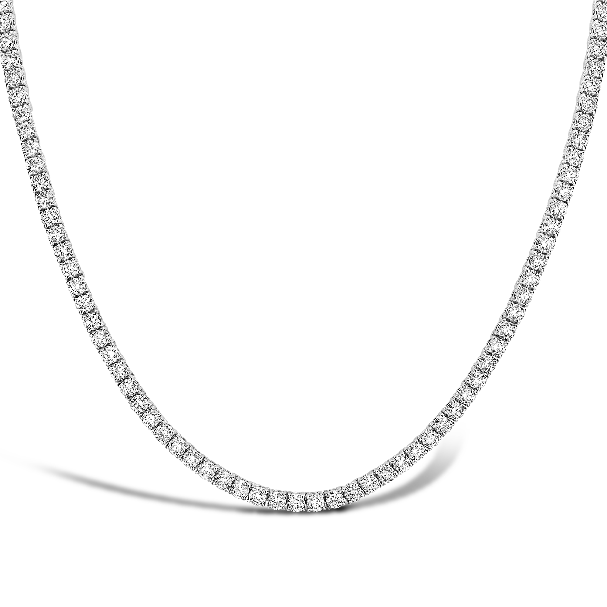 Brilliant Diamond Line Necklace Brilliant cut, Claw set_2